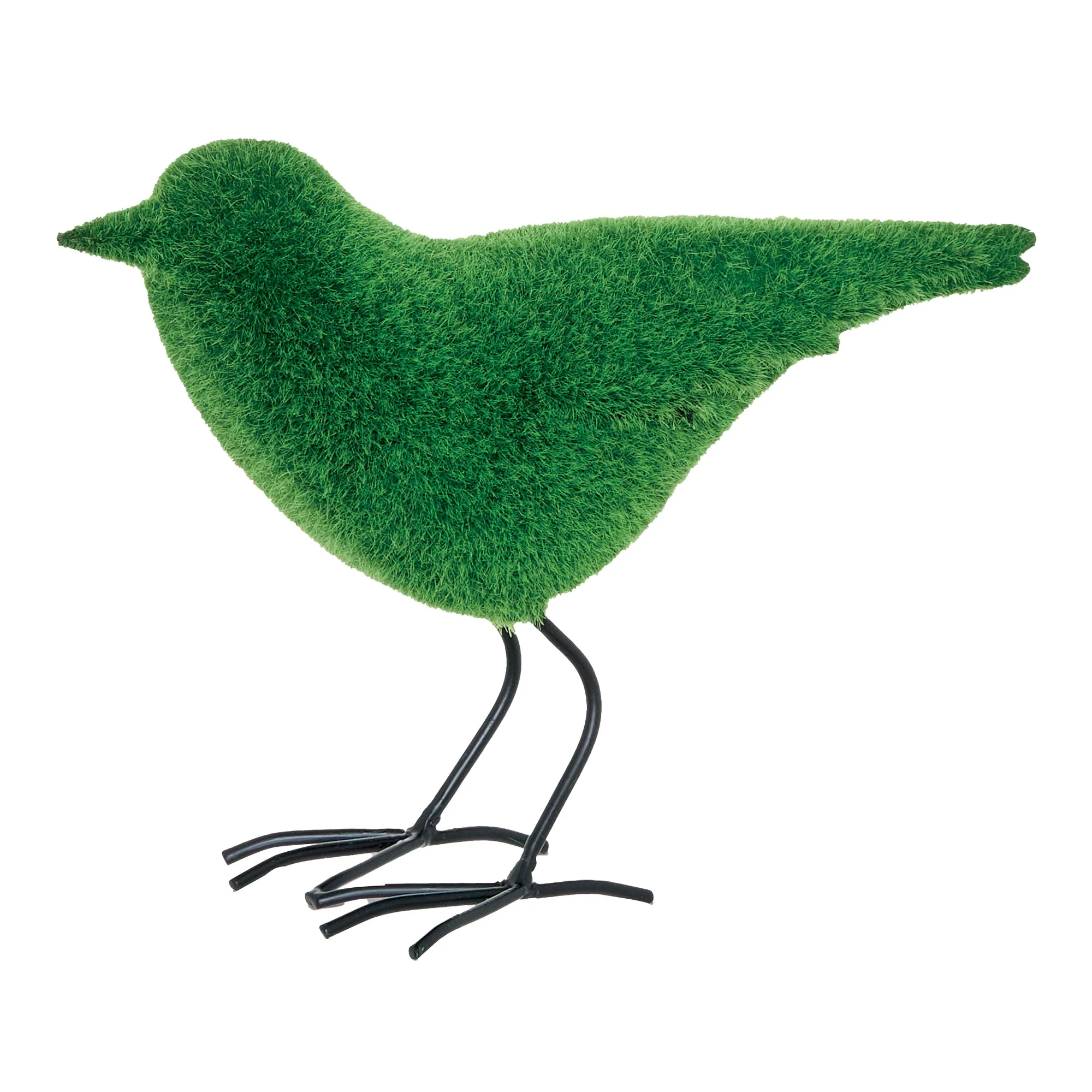 Oiseau artificiel en herbe