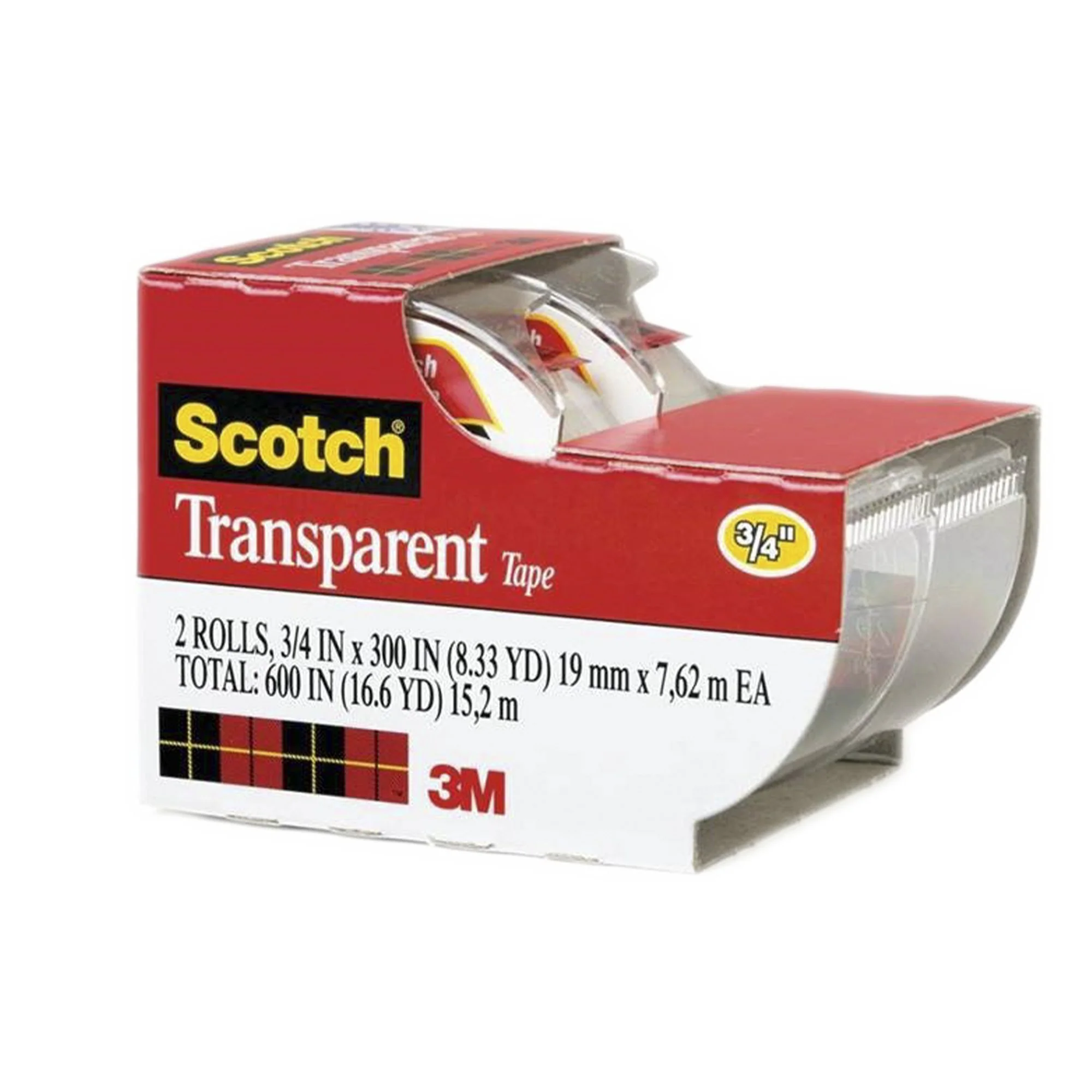 Pack de 2 rouleaux adhésif