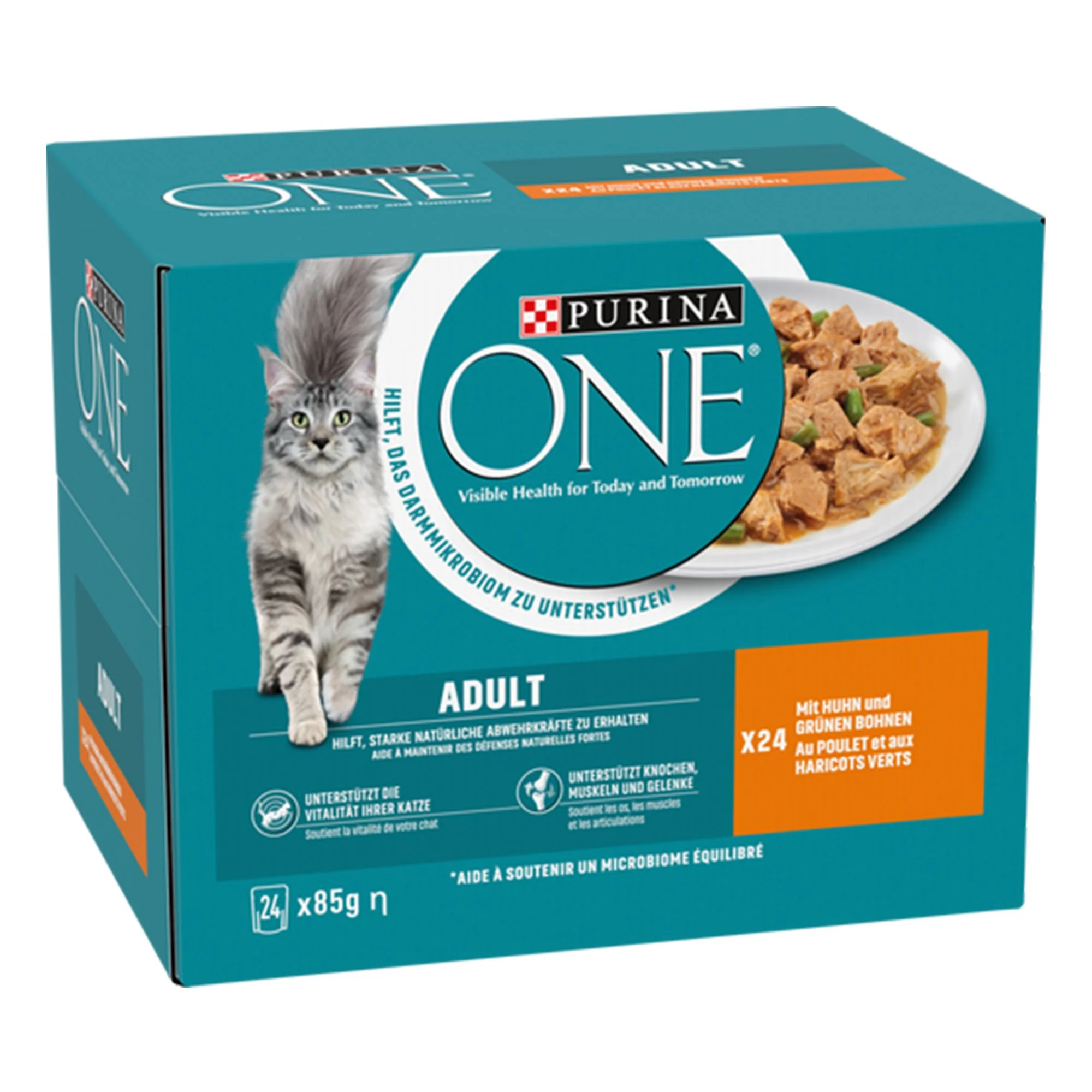 Pack de 24 pâtés de poulet et haricot 85g