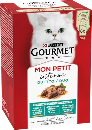 Pack de 6 pâtées poisson et viande 50g