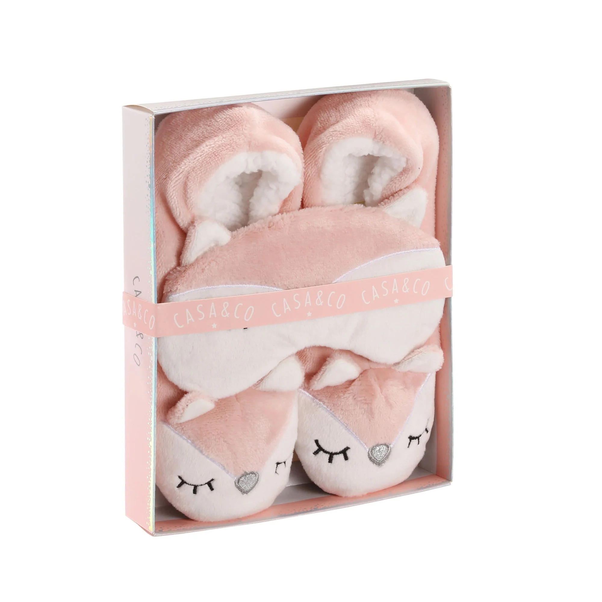 Paire de ballerines + masque de nuit