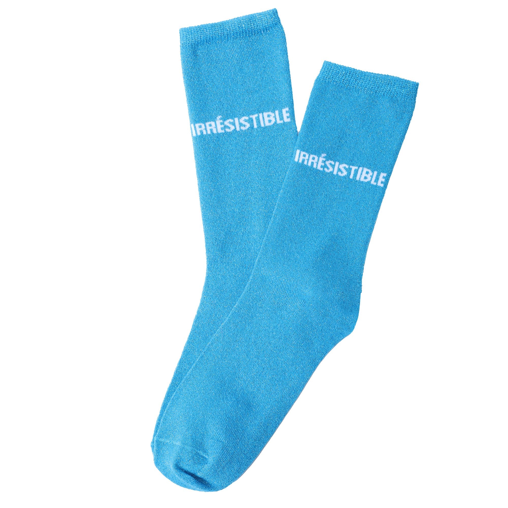 Paire de chaussette paillette avec message - Blanc - Image 4