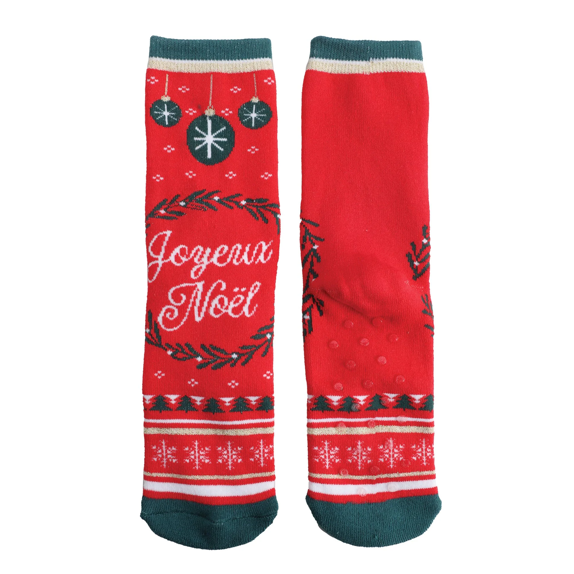 Paire de chaussettes antidérapantes Noël - Bleu foncé