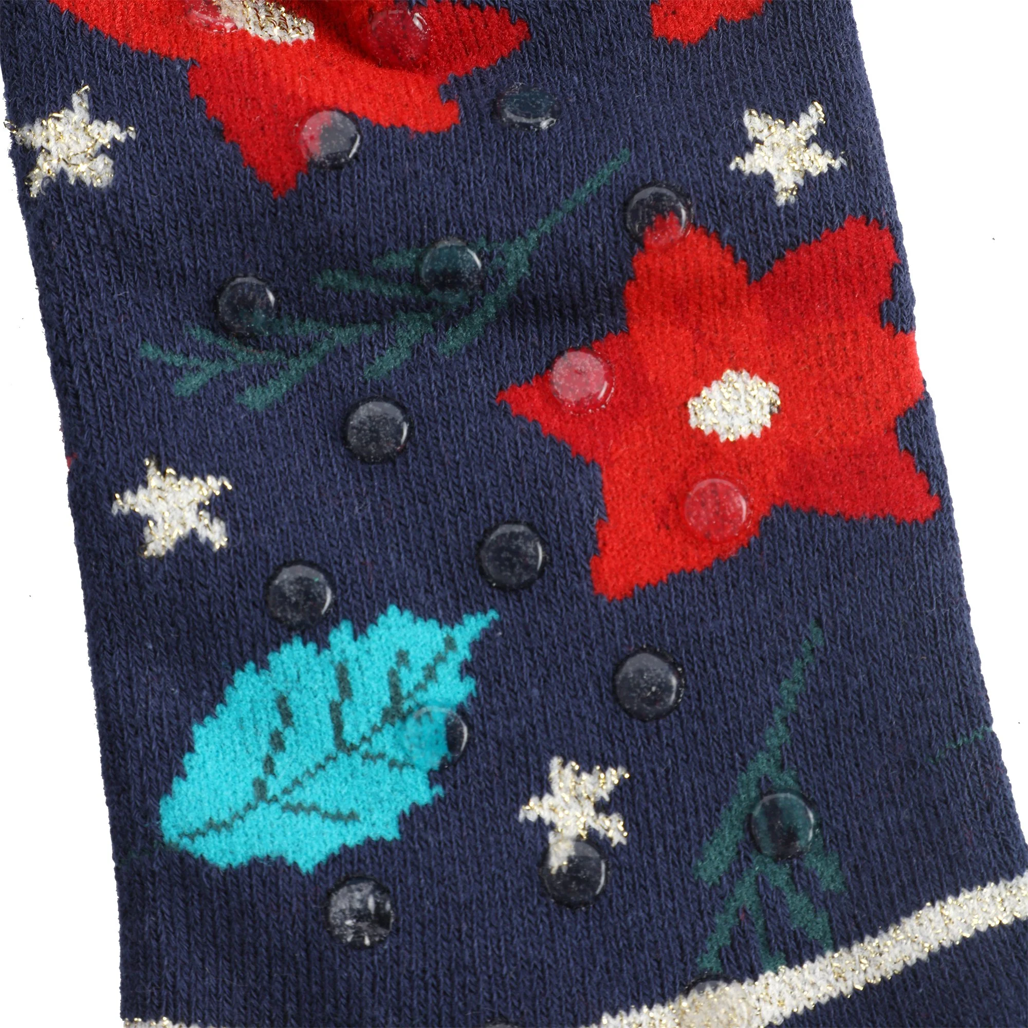Paire de chaussettes antidérapantes Noël - Bleu foncé - Image 5