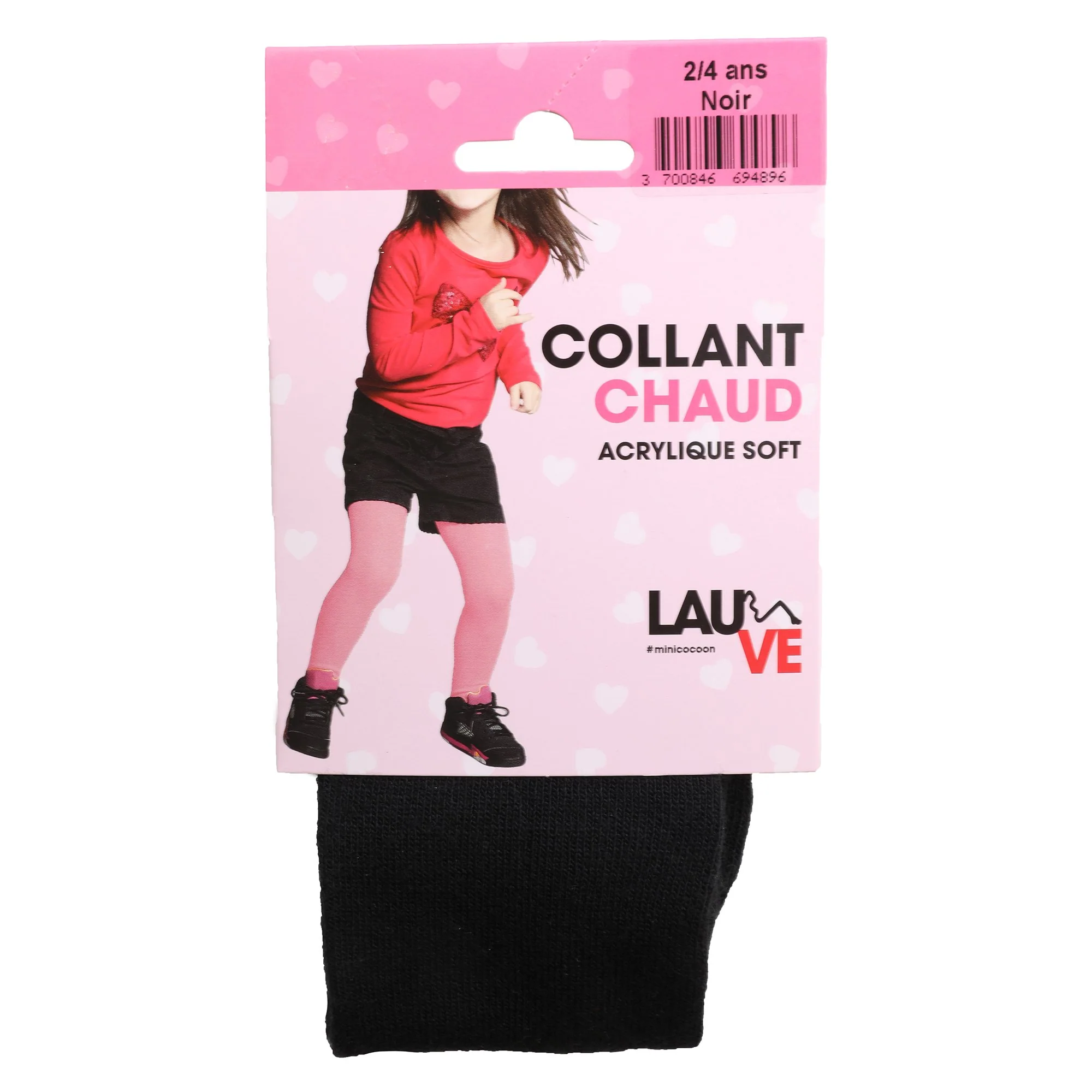 Paire de collants uni  - Noir - Image 5