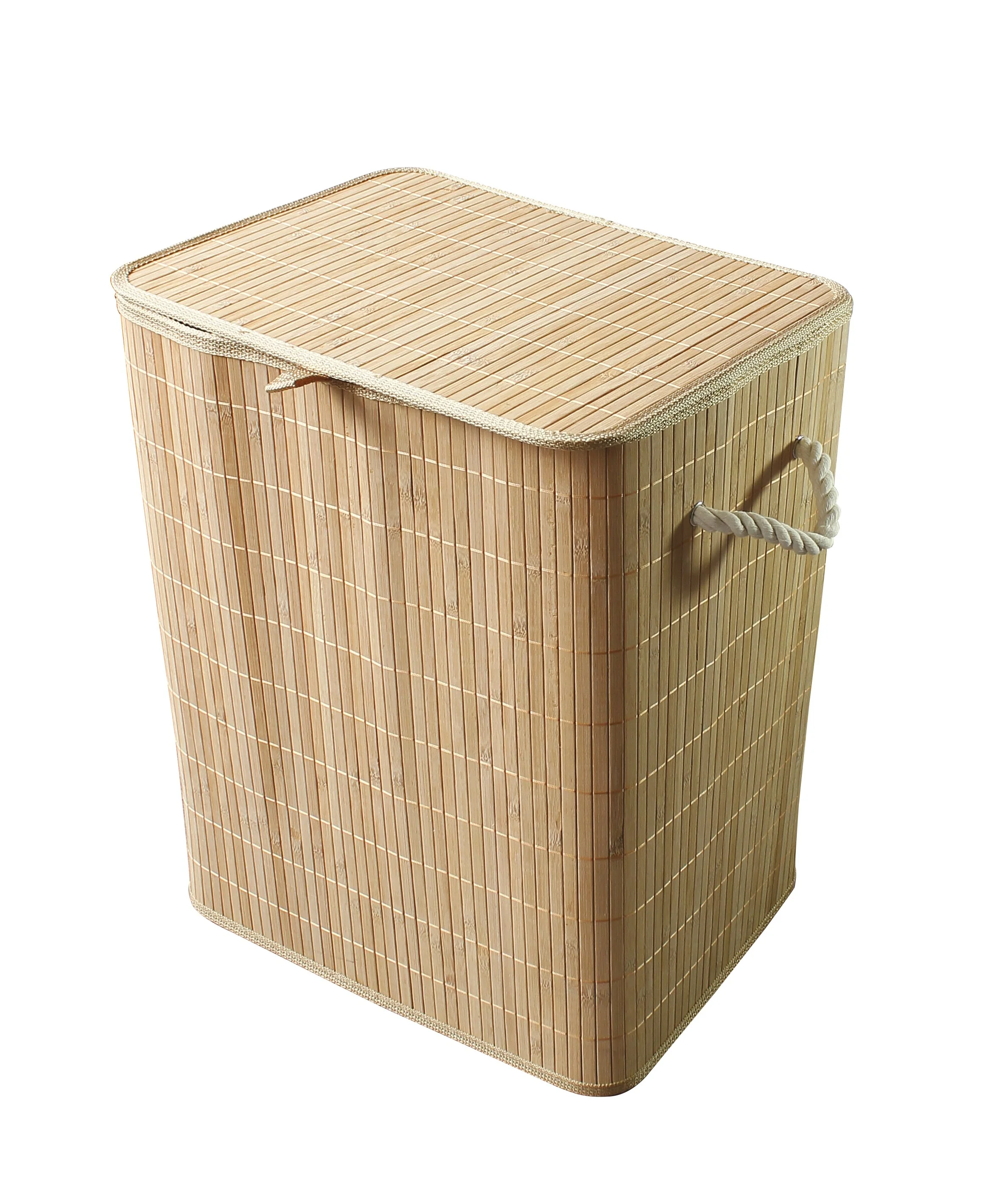 Panier à linge pliable en bambou 50cm