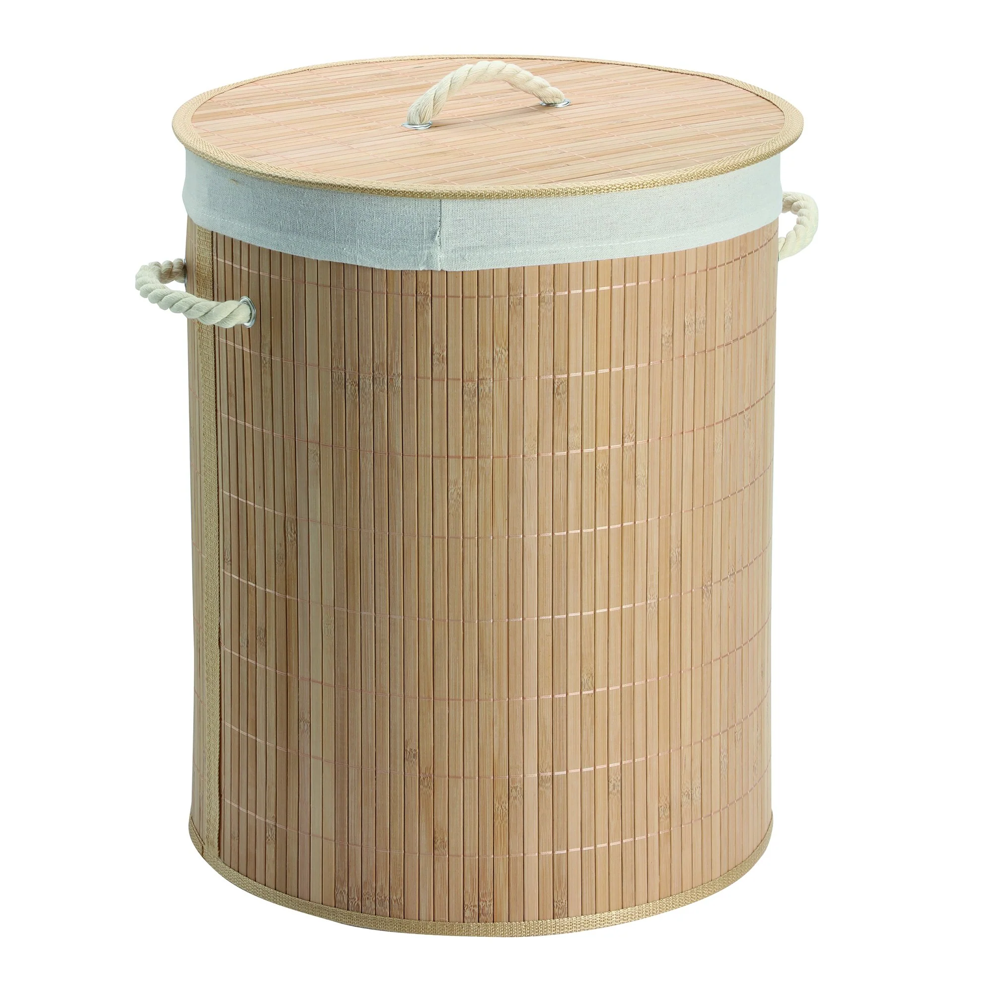 Panier à linge rond pliable
