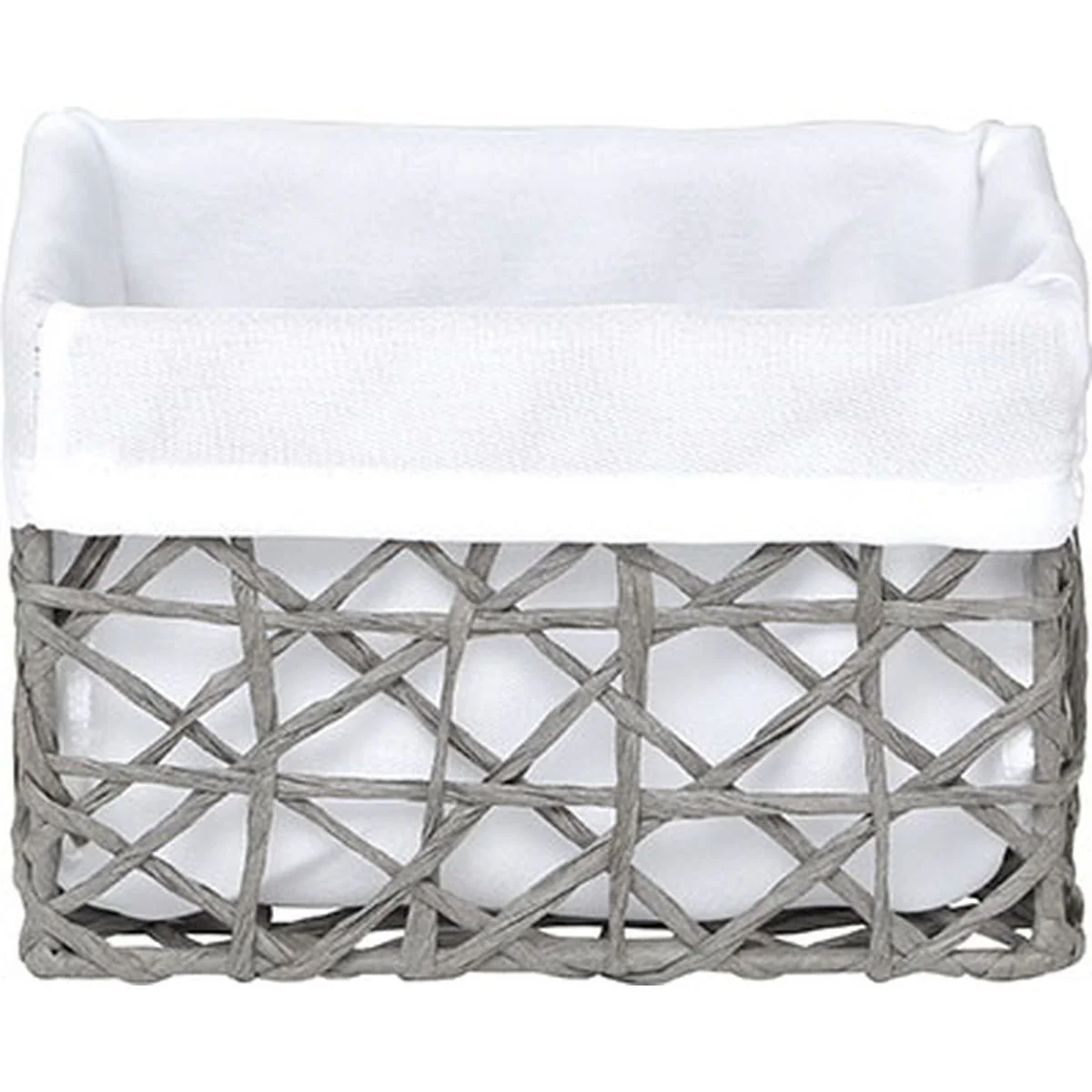 Panier de rangement gris