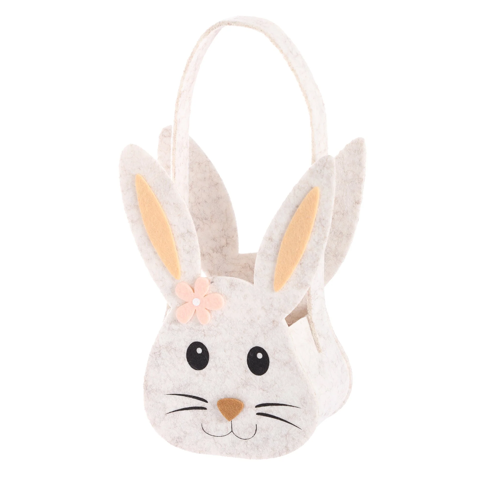 Panier tête de lapin  - Blanc