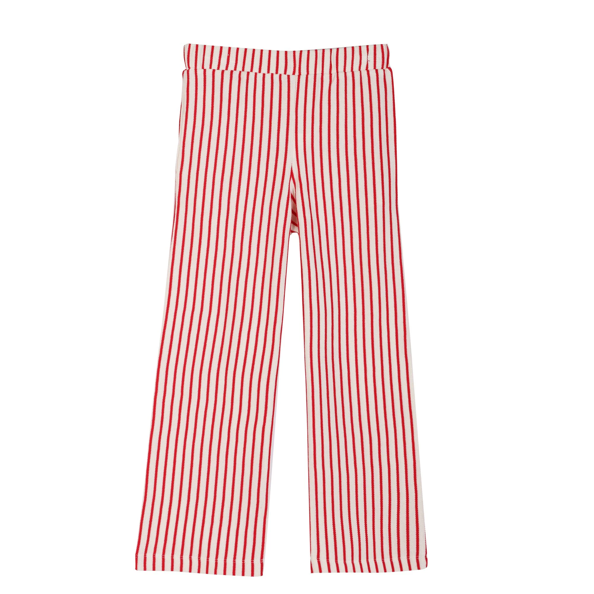 Pantalon à rayures  - Rouge - Image 2