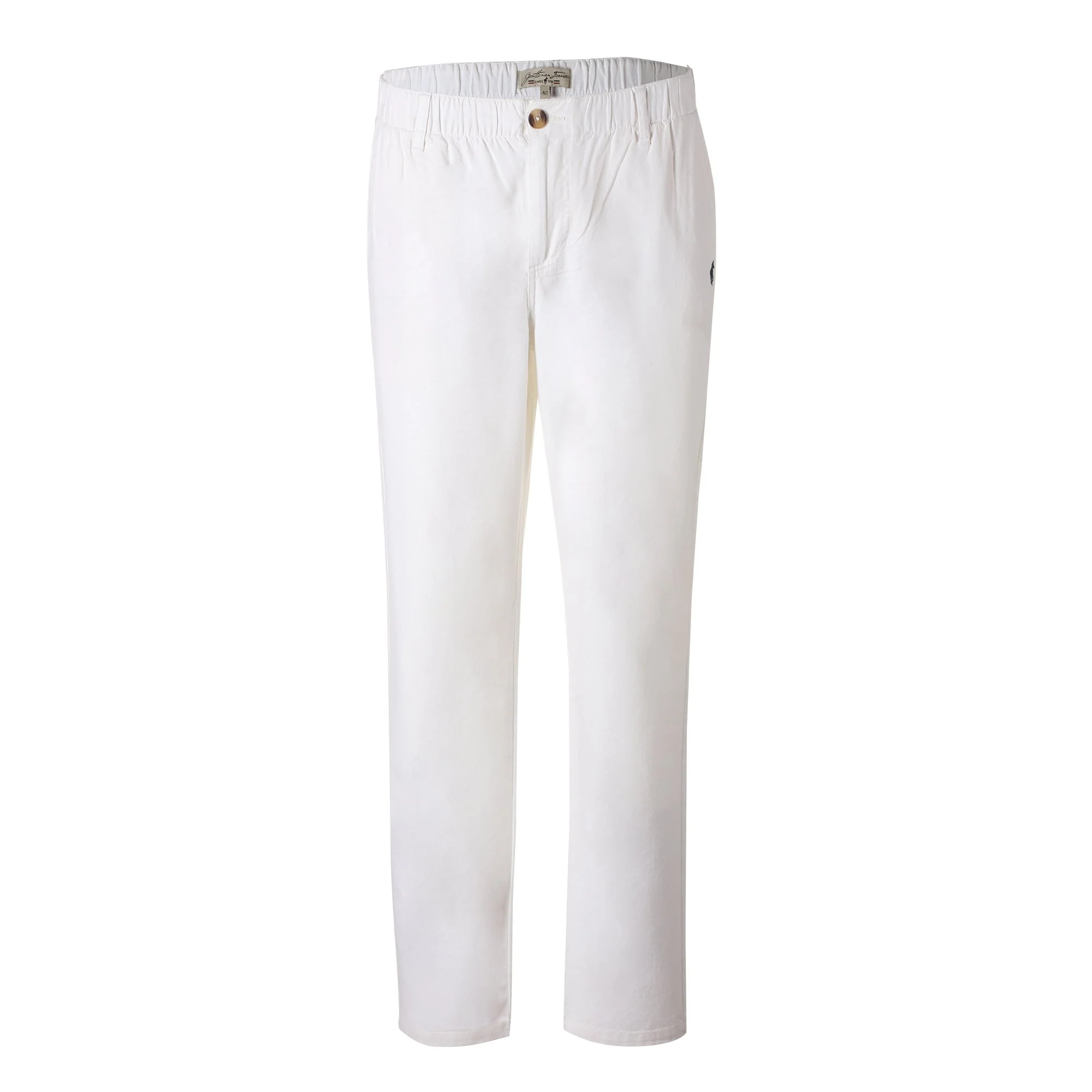 Pantalon avec broderie - Blanc