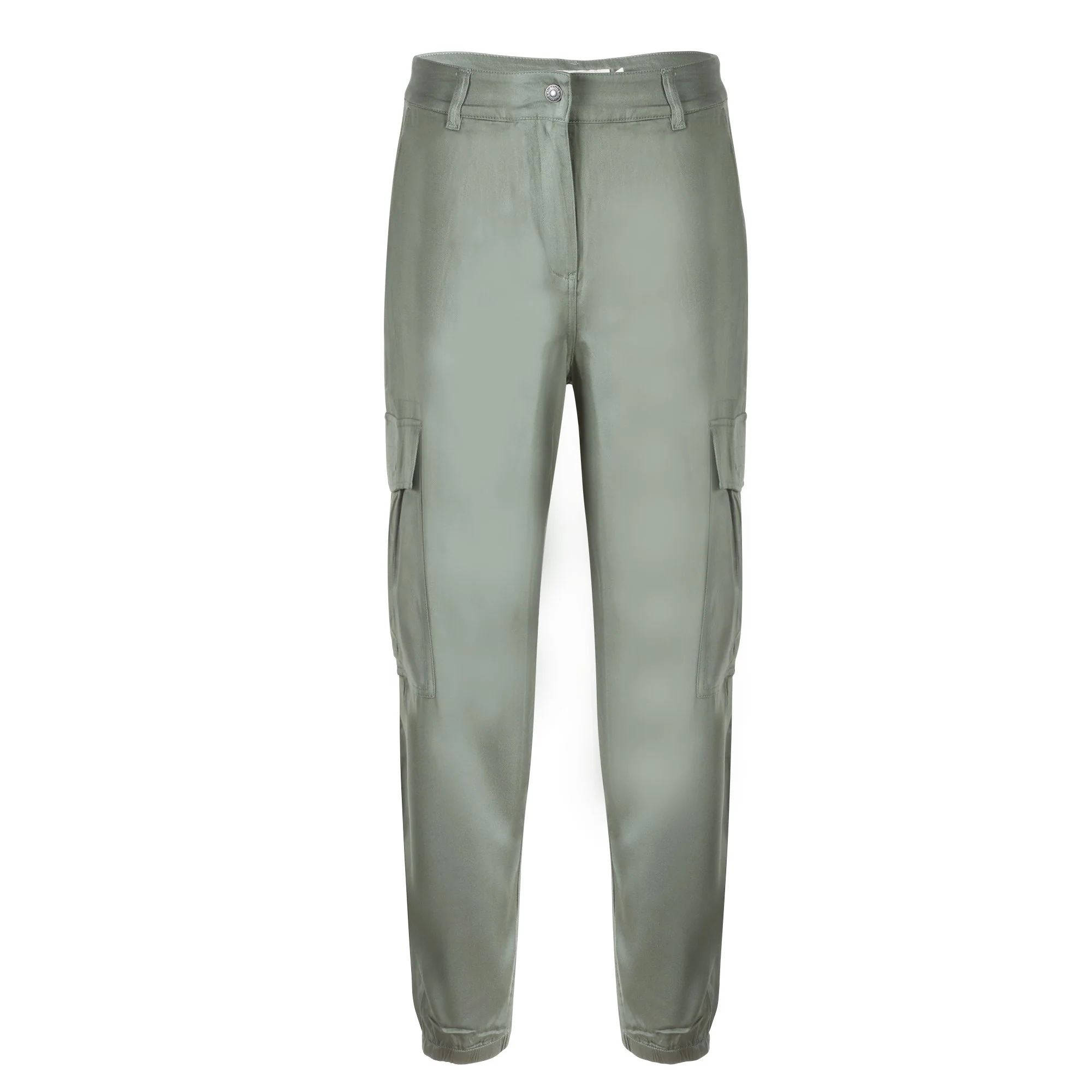 Pantalon cargo fluide - Beige - Image 3