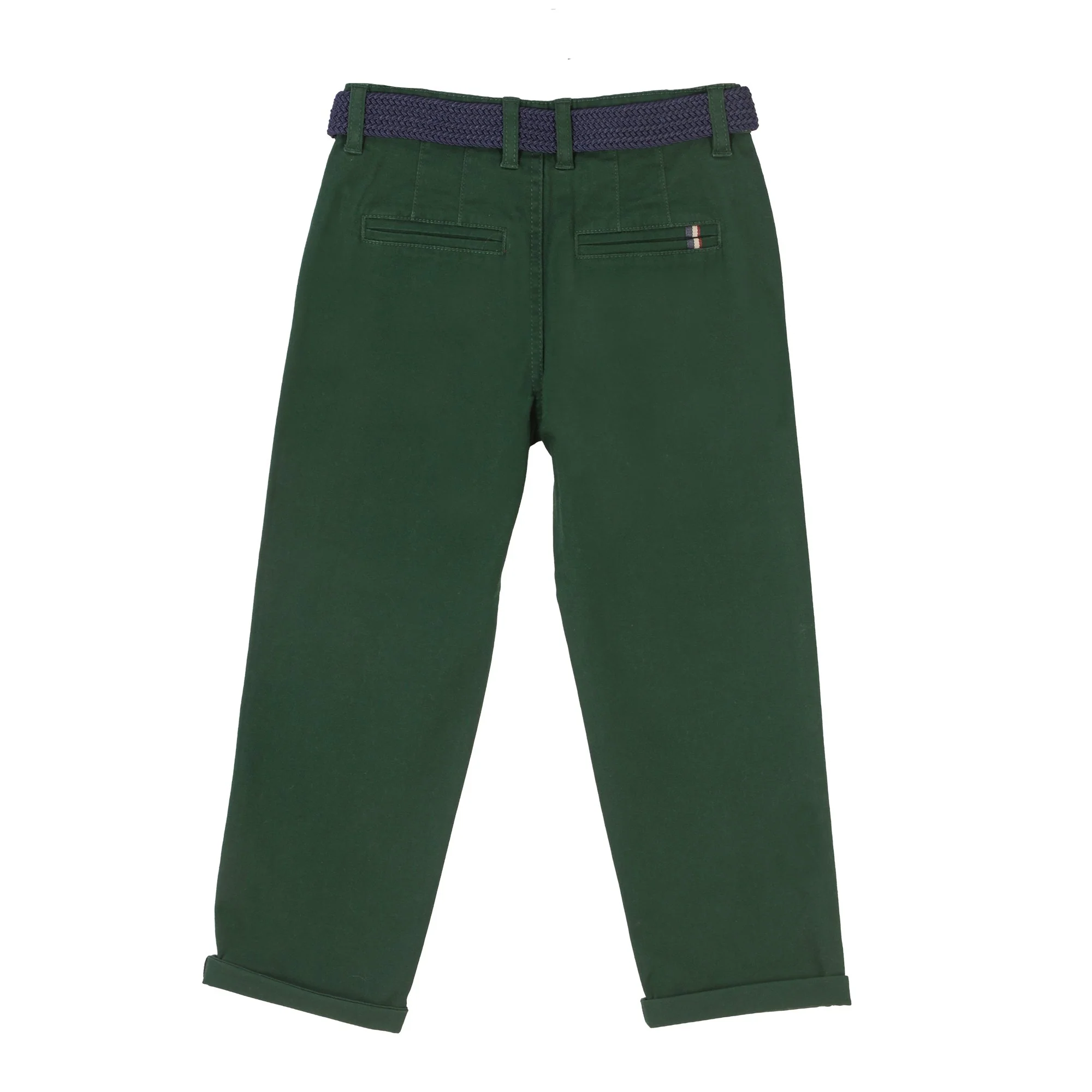 Pantalon chino avec ceinture 3/12 ans - Vert - Image 2