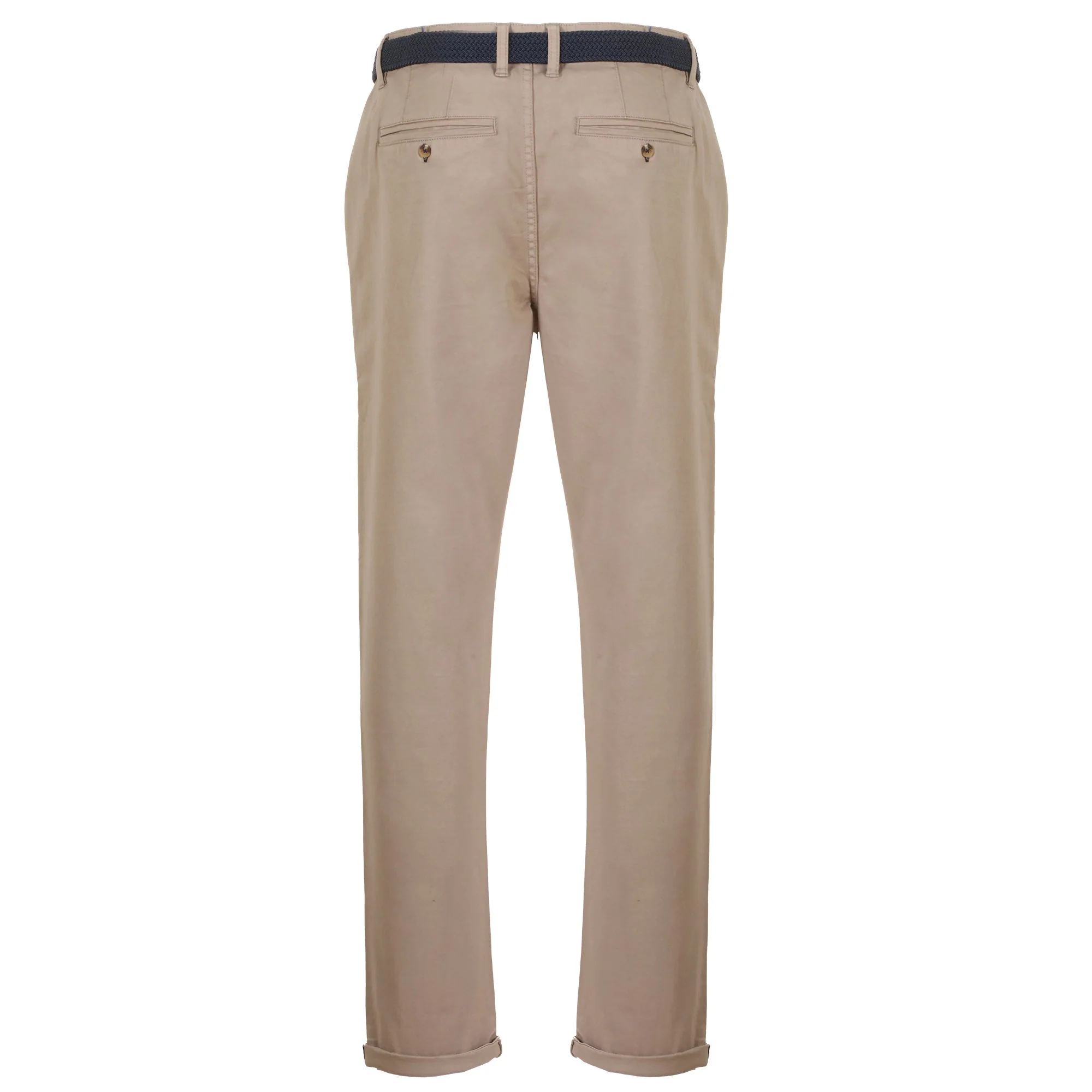 Pantalon chino avec ceinture - Beige - Image 2