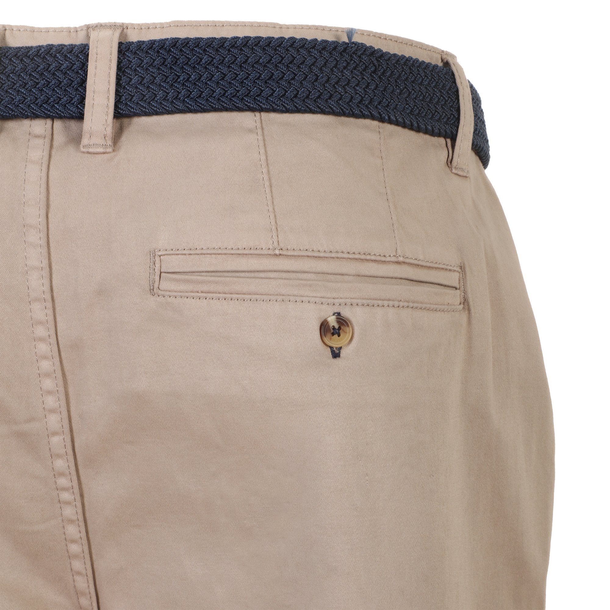 Pantalon chino avec ceinture - Beige - Image 3