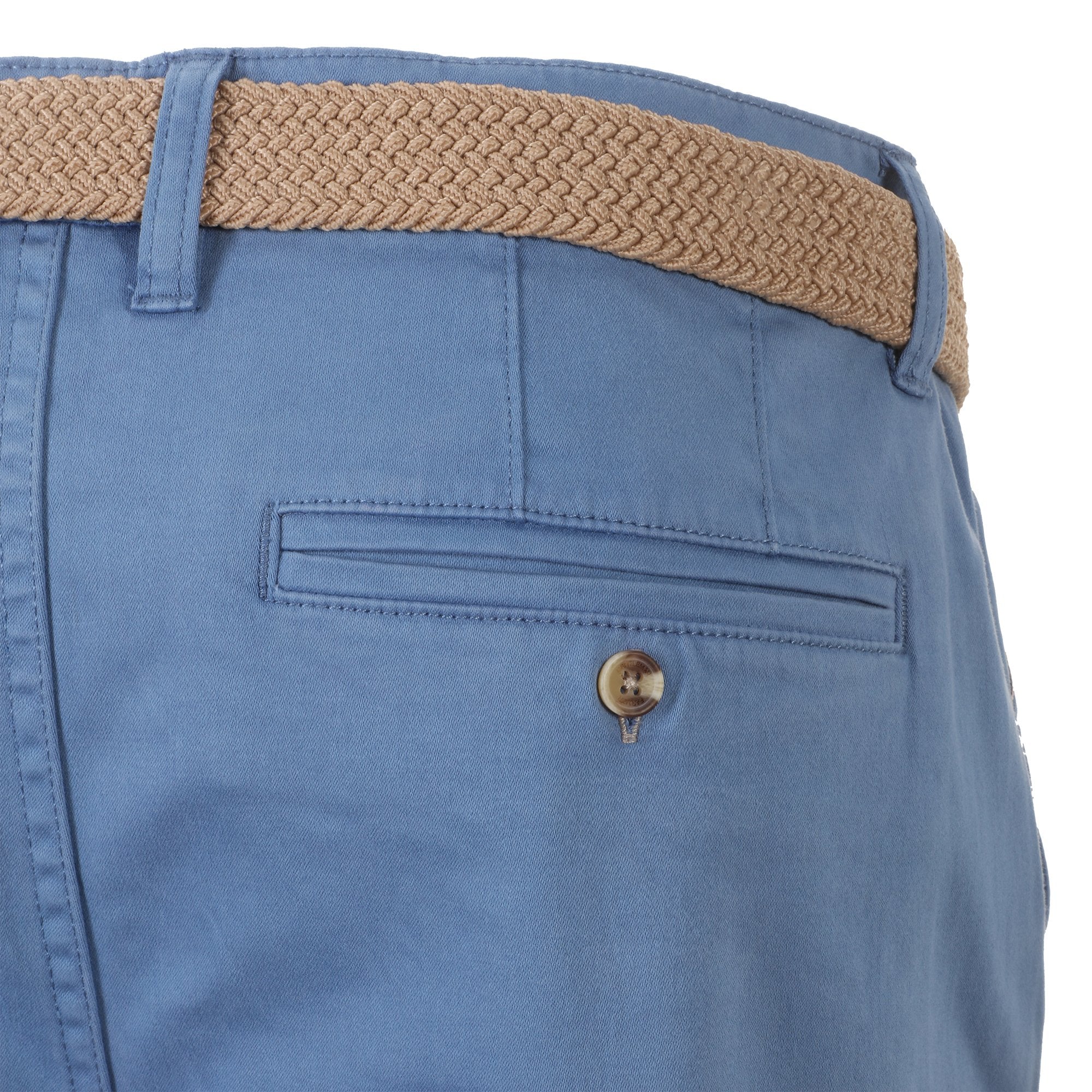 Pantalon chino avec ceinture - Bleu - Image 3