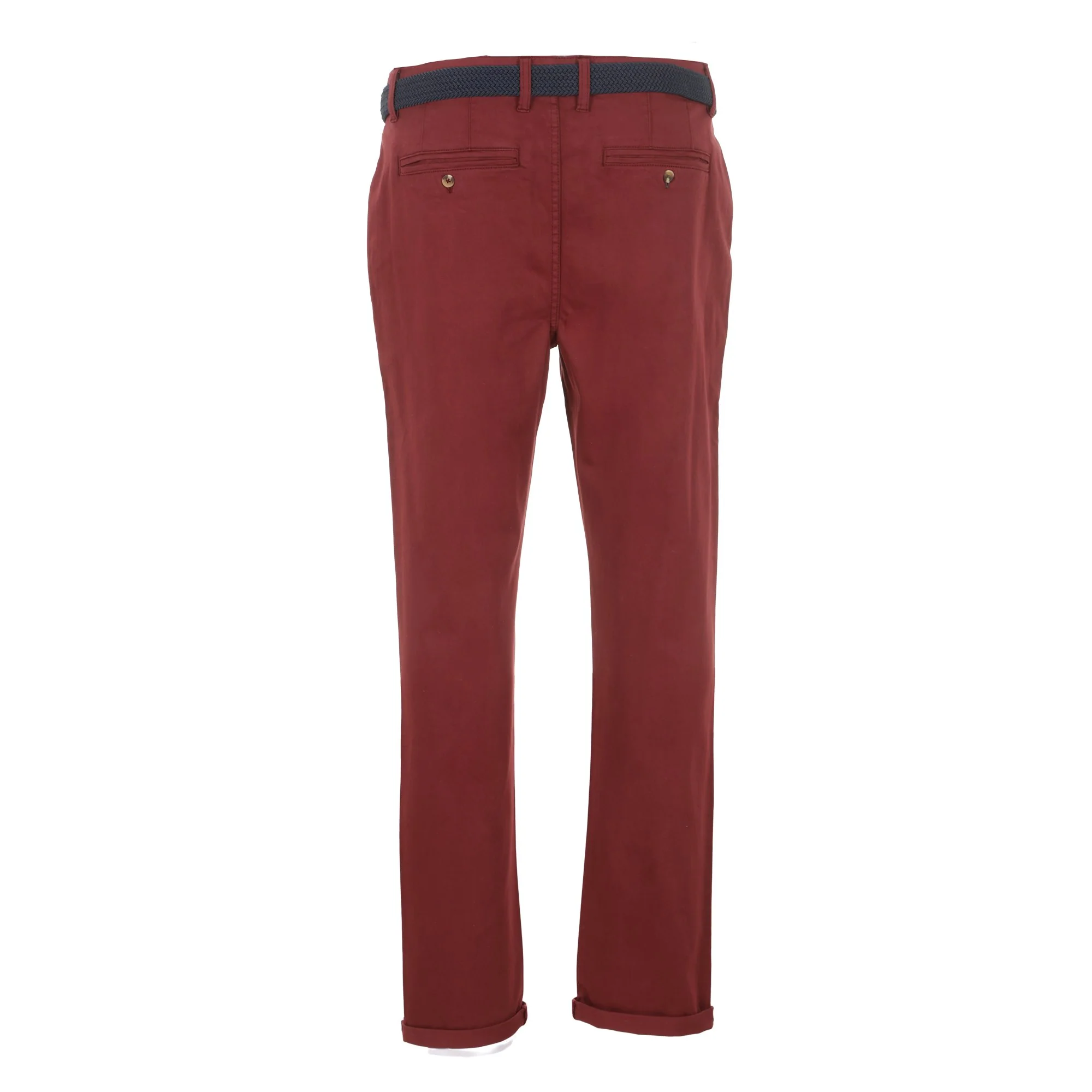 Pantalon chino + ceinture - Rouge - Image 2