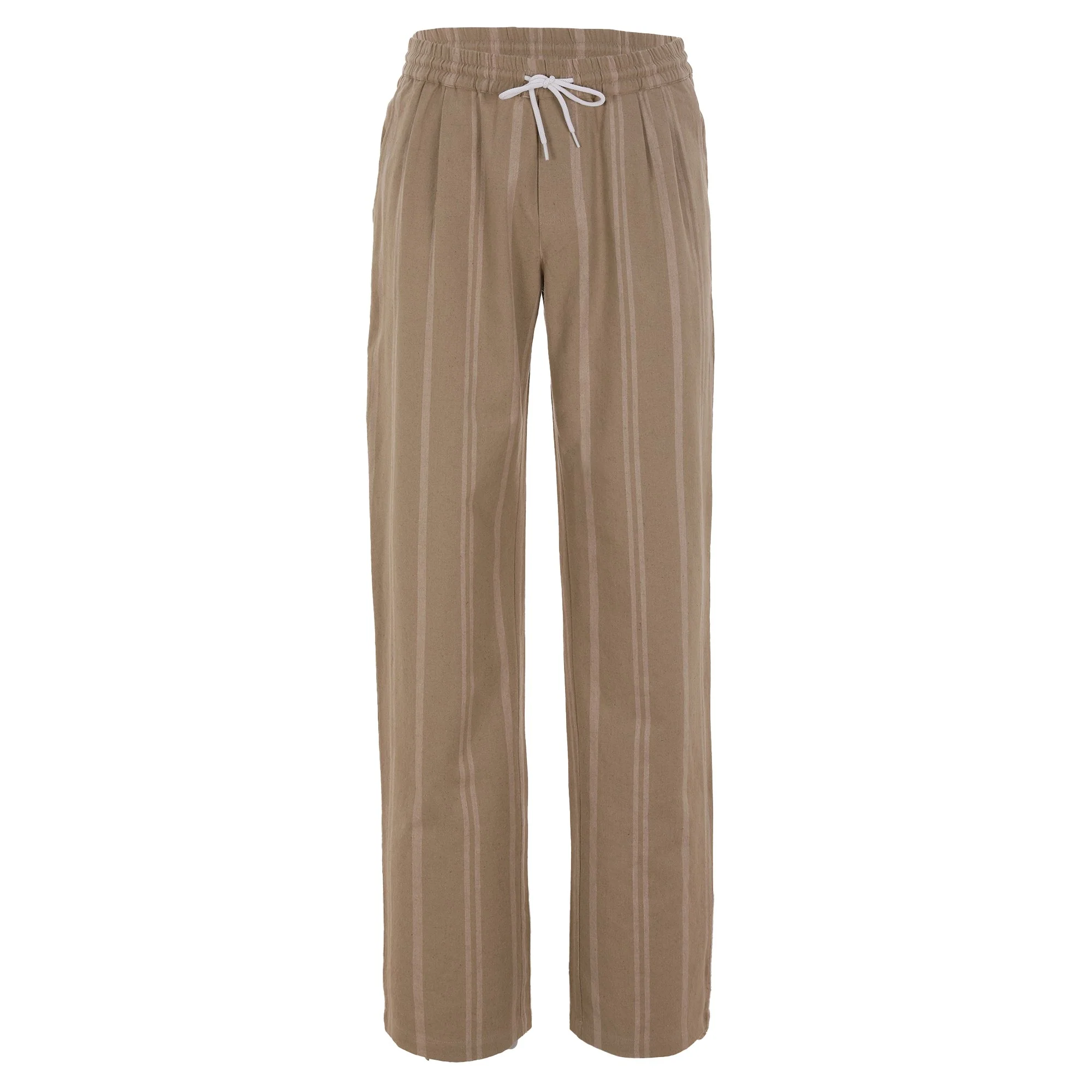 PANTALON EN LIN COTON AVEC CORDON DE SERRAGE DU 38 AU 46