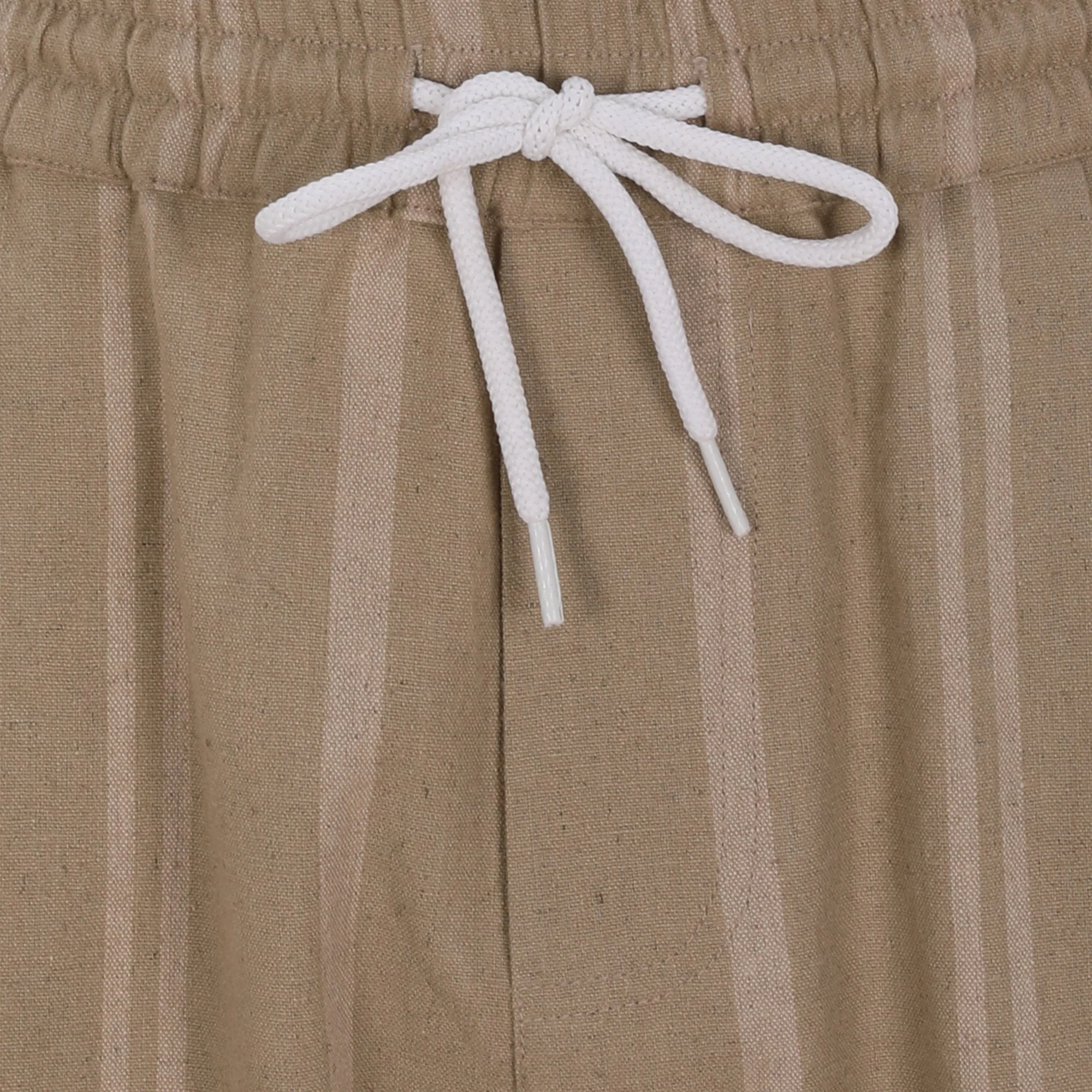 PANTALON EN LIN COTON AVEC CORDON DE SERRAGE DU 38 AU 46 - Image 3