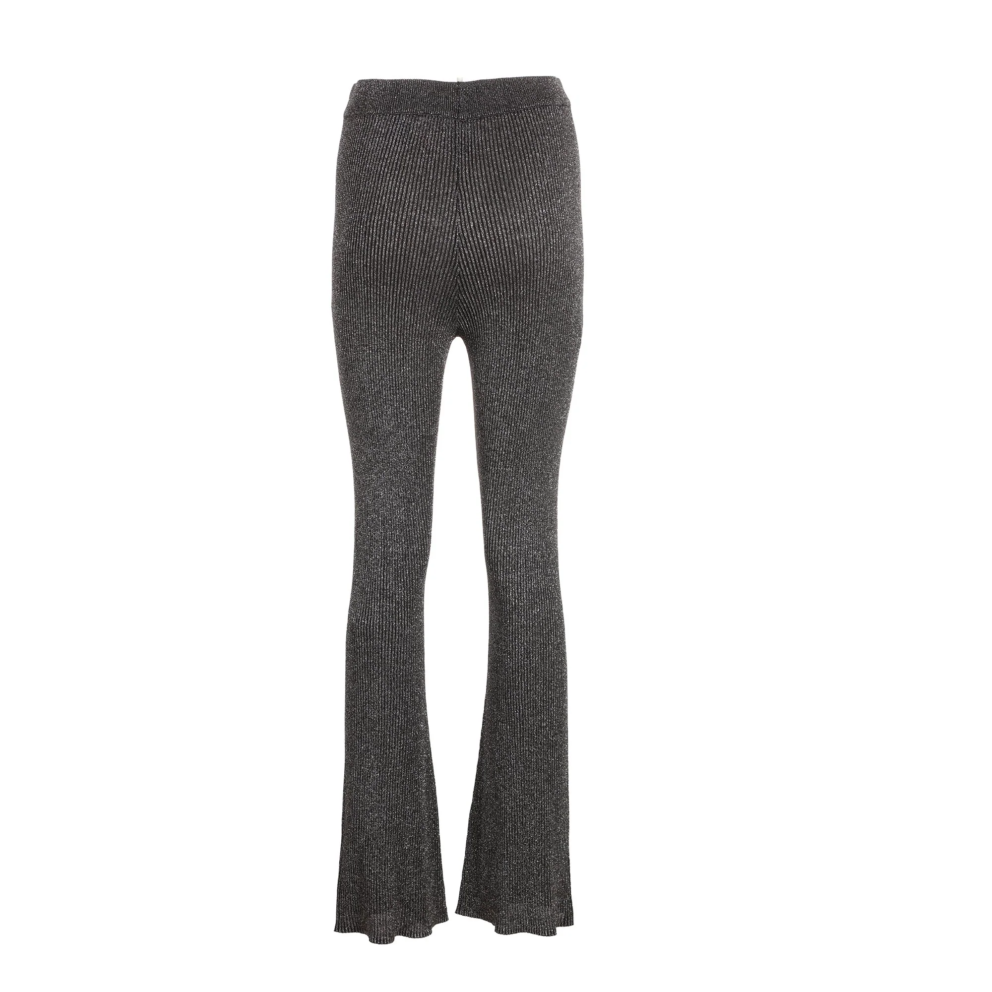 Pantalon en maille brillante argenté - Argent
