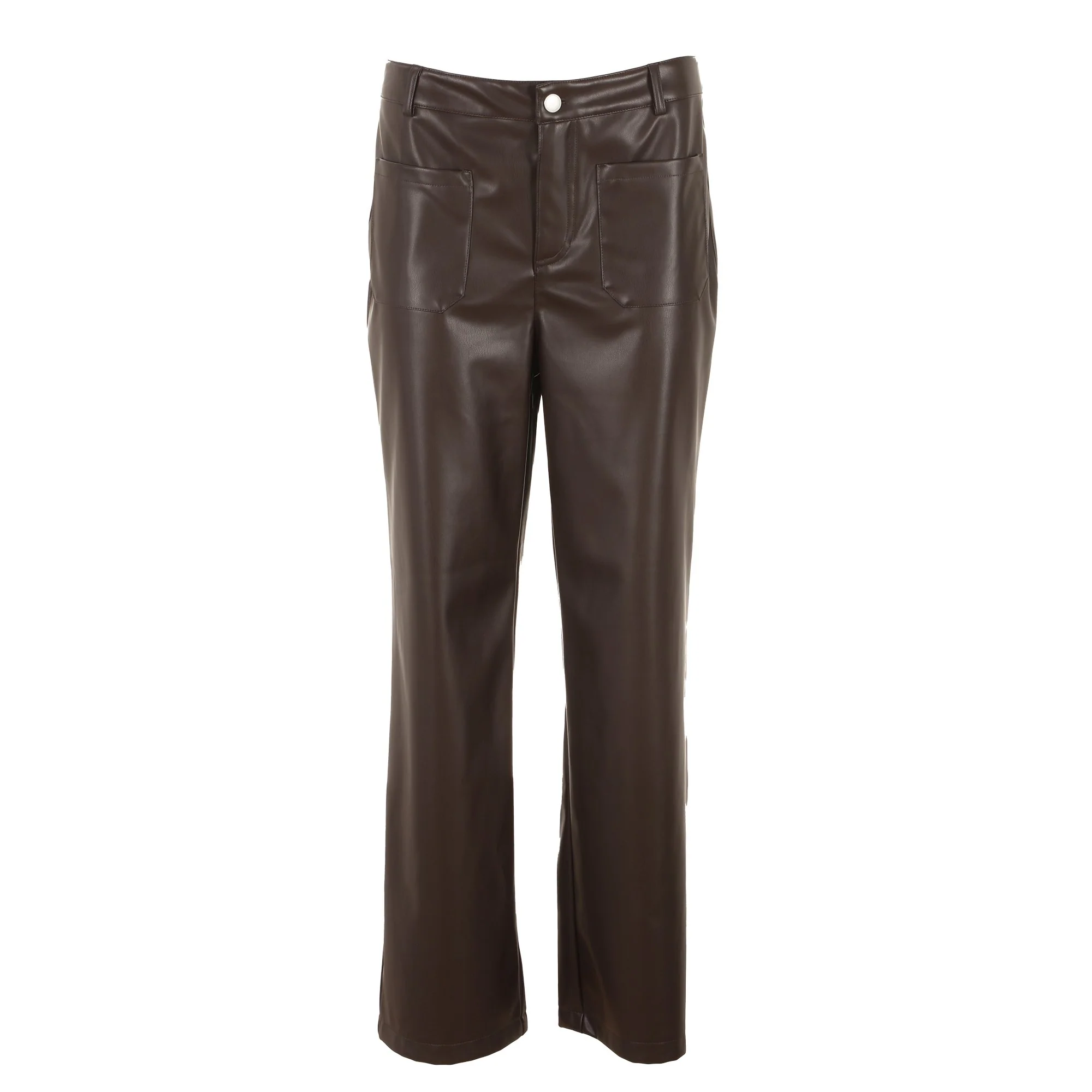 Pantalon en similicuir - Noir - Image 3