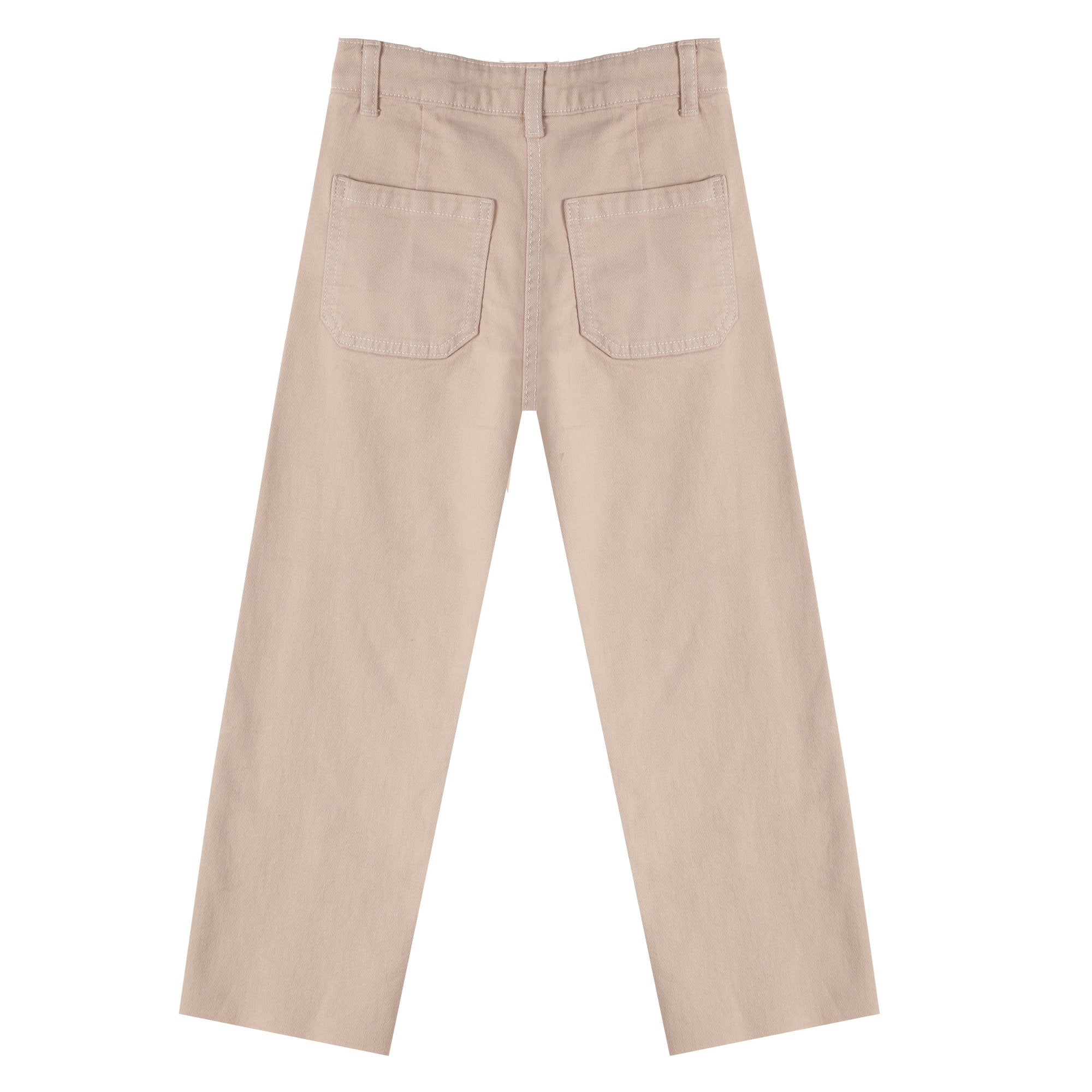 Pantalon jambes larges - Beige - Image 2