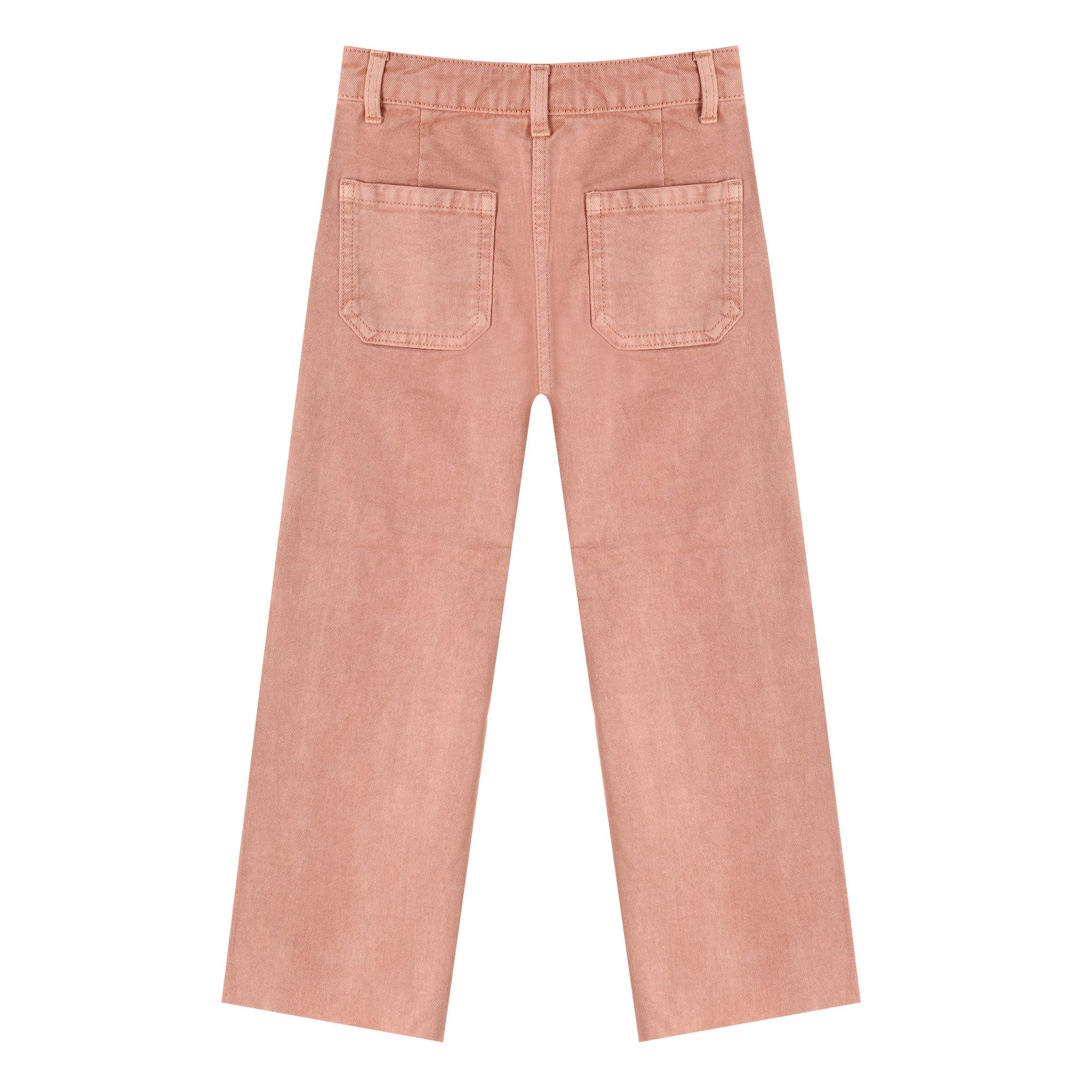 Pantalon jambes larges  - Rose foncé - Image 2