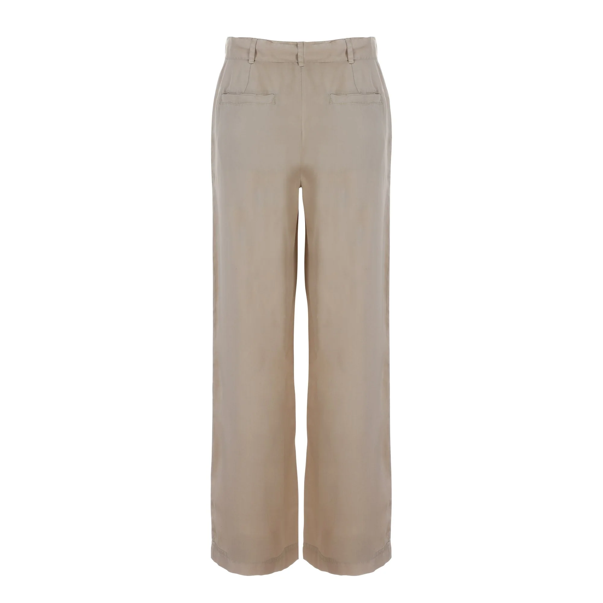 Pantalon large  - Beige - Image 4