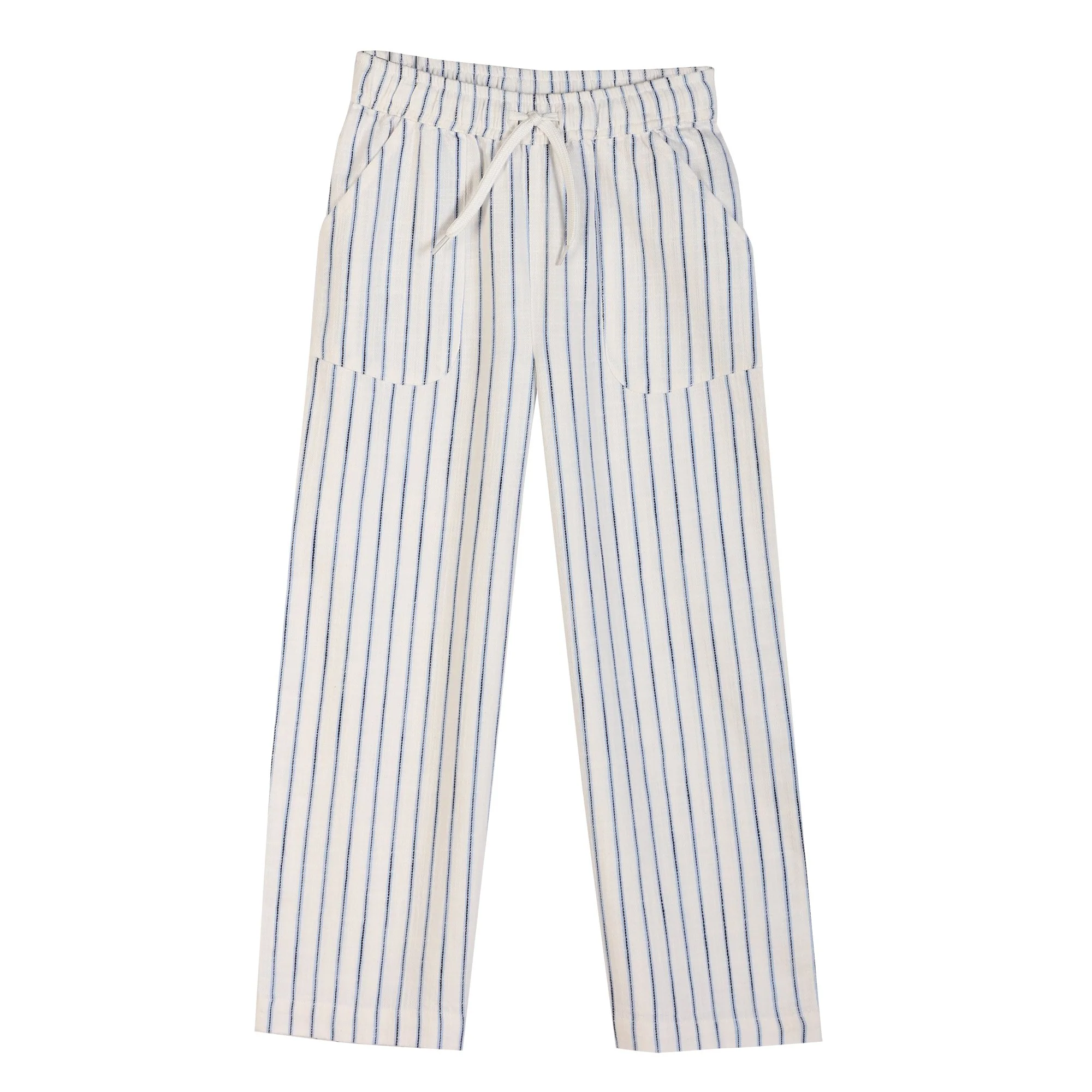 Pantalon taille élastique  - Bleu
