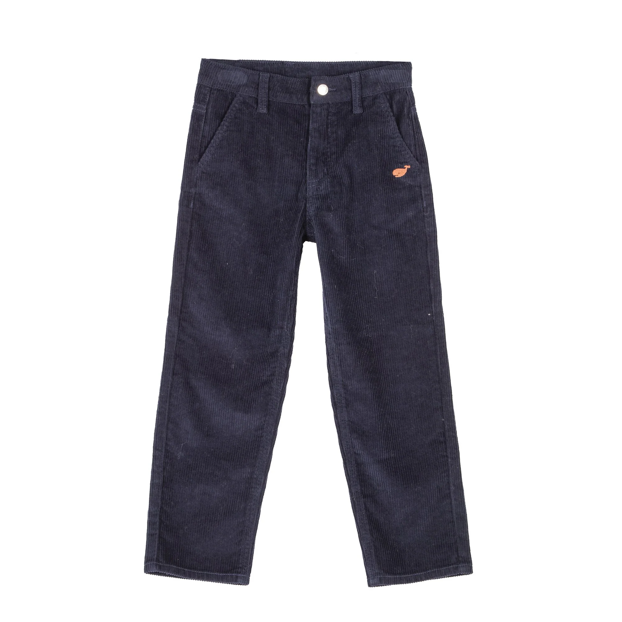 Pantalon velours droit 3-12 ans  - Bleu foncé