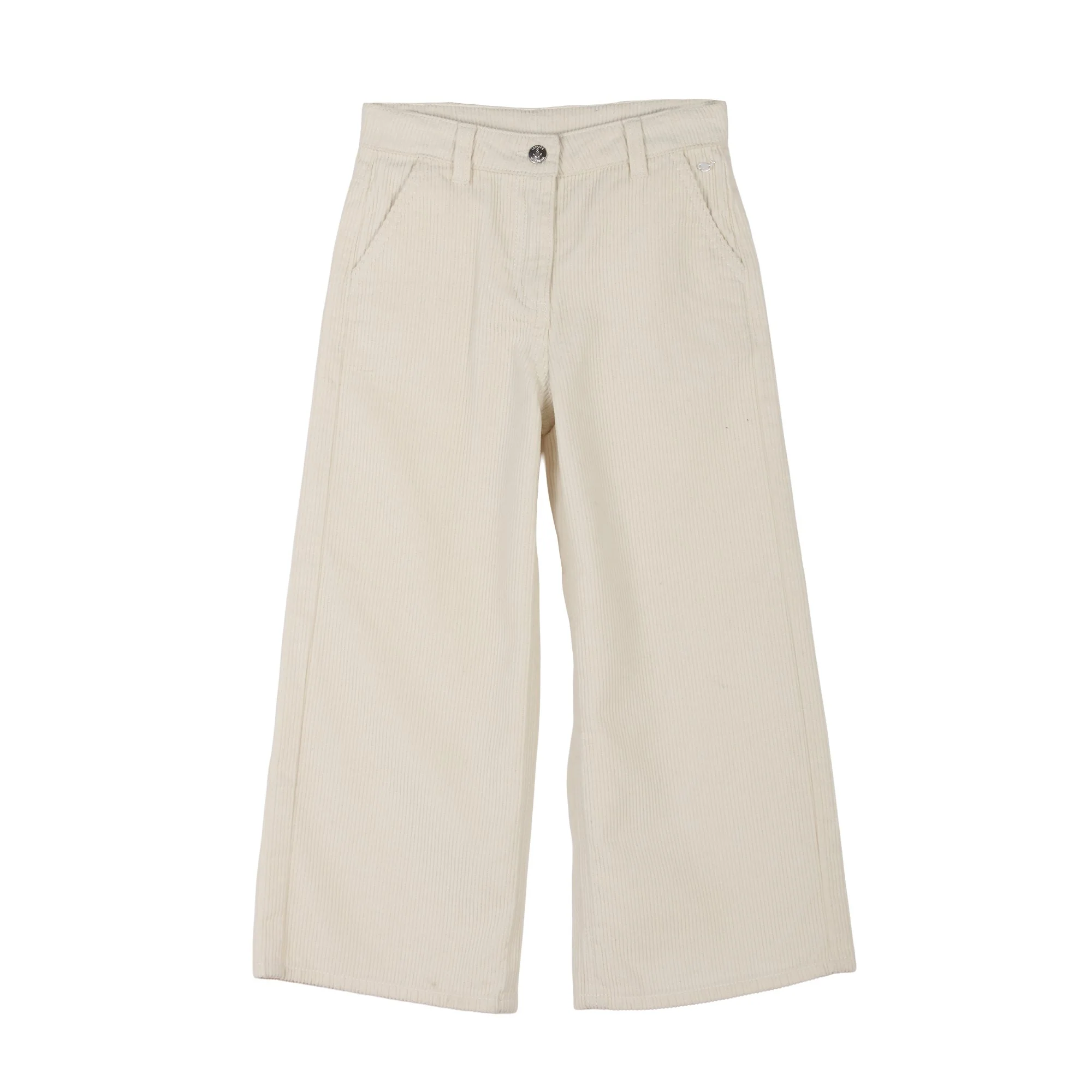 Pantalon velours wide leg 3-12 ans  - Beige