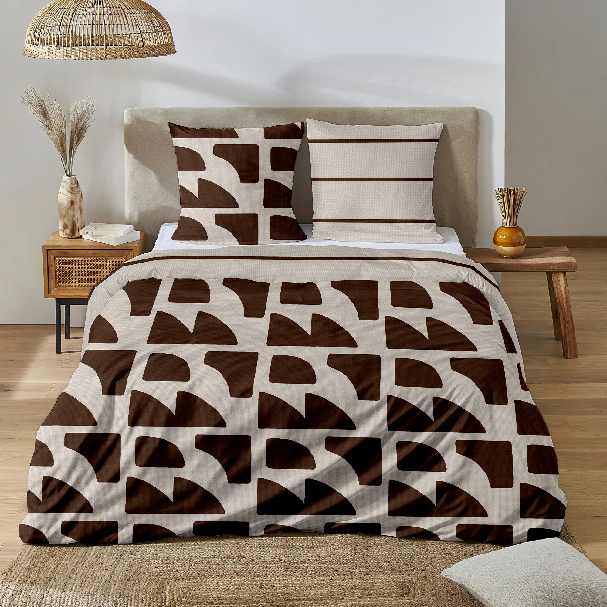 Parure housse de couette 260X240cm - Imprimé