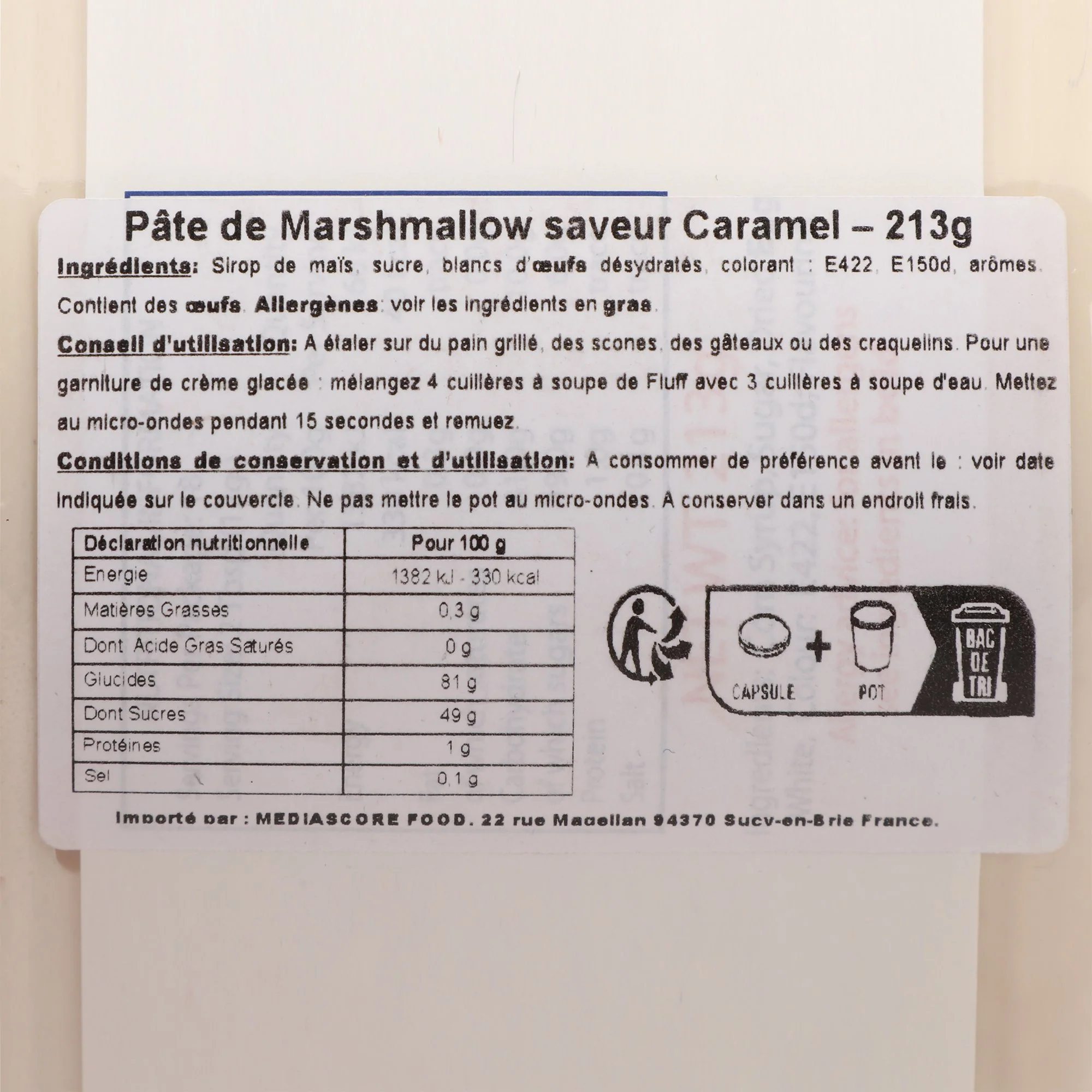 Pate Ă tartiner marshmallow caramel - Image 2