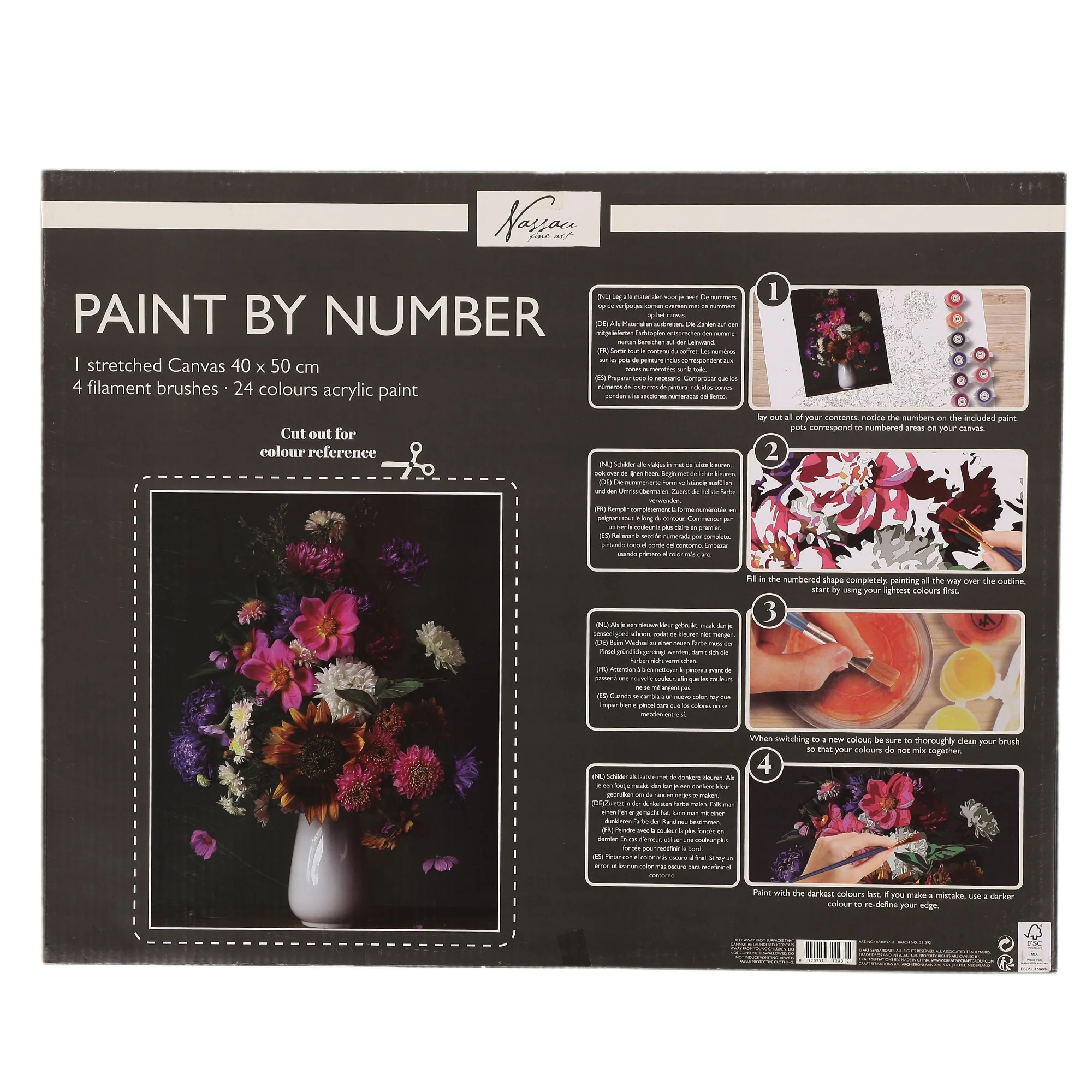 Peinture par numeros Bouquet de fleurs - Image 2