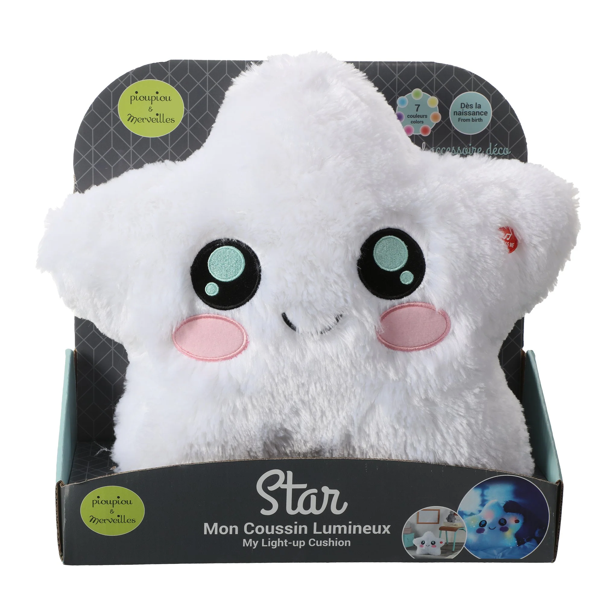 Peluche étoile lumineuse 40cm