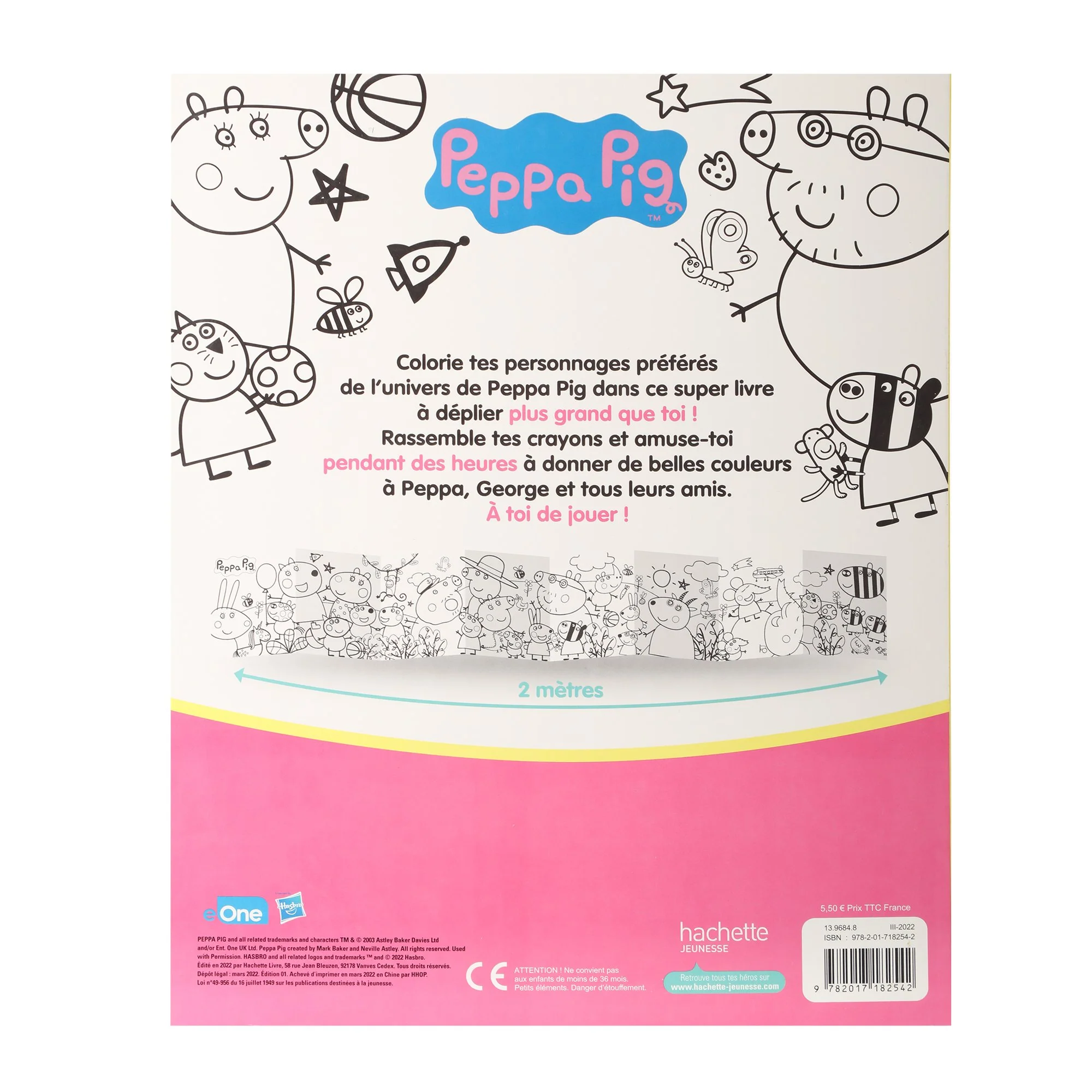 Peppa Pig - 2 mètres à colorier - Image 2