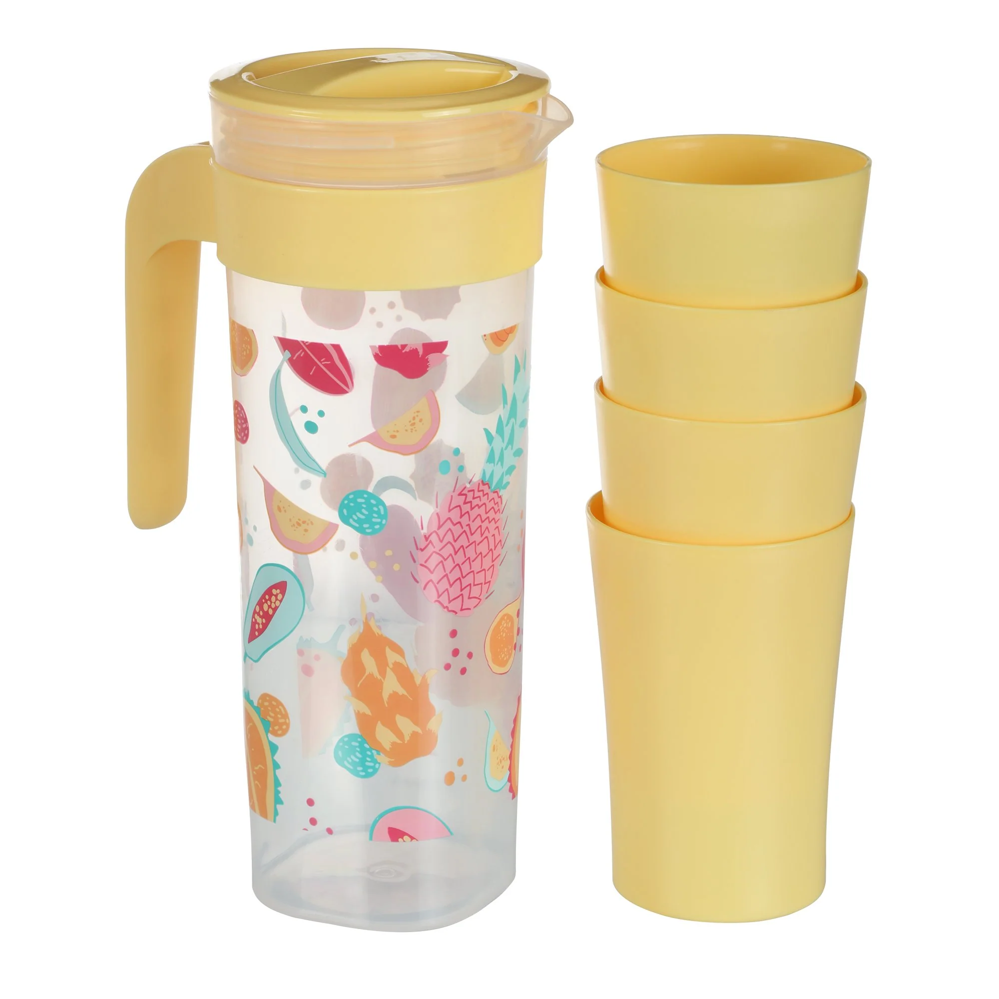 Pichet en plastique 1.4L + 4 gobelets - Image 2