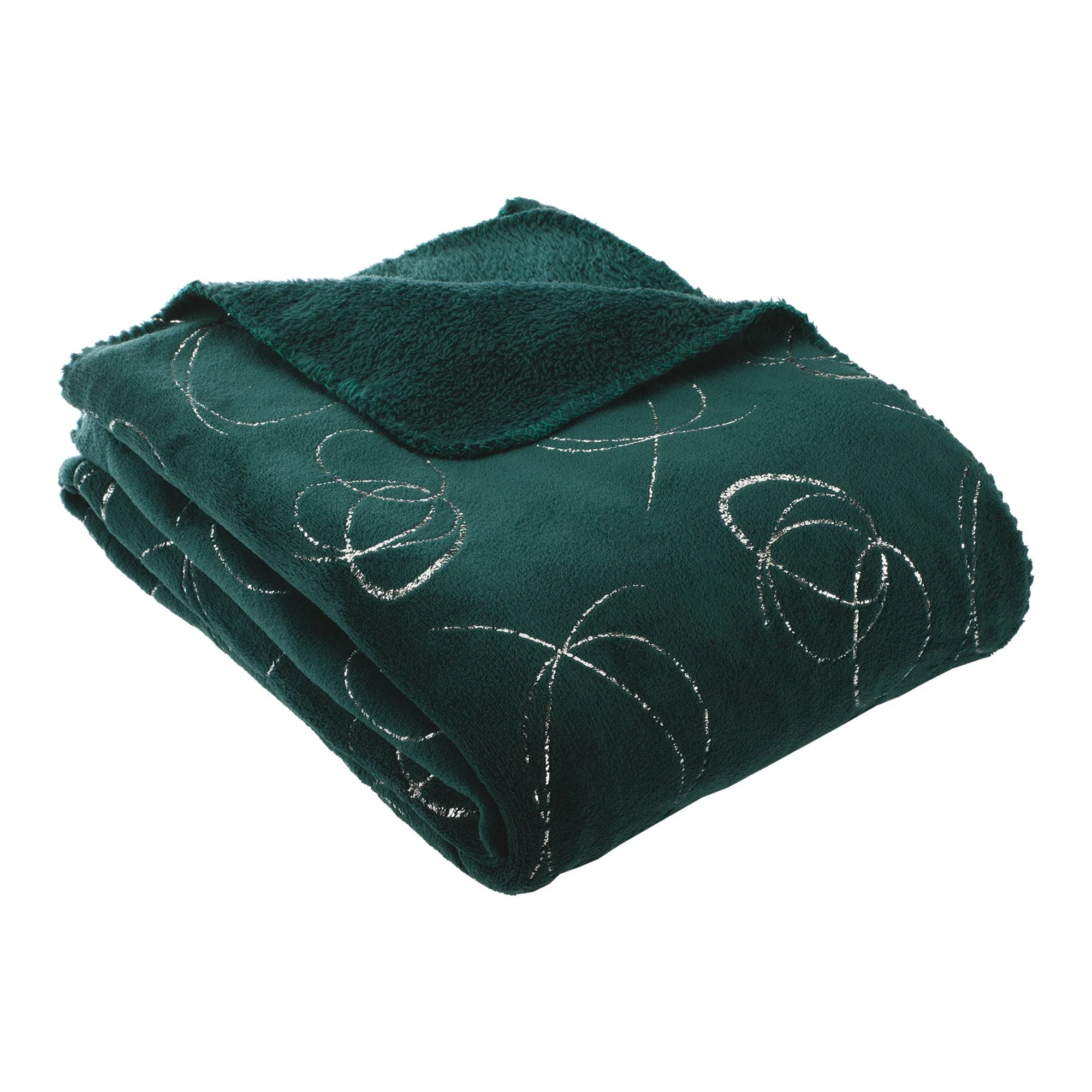 Plaid ronds argentés 125x150cm - Gris - Image 2