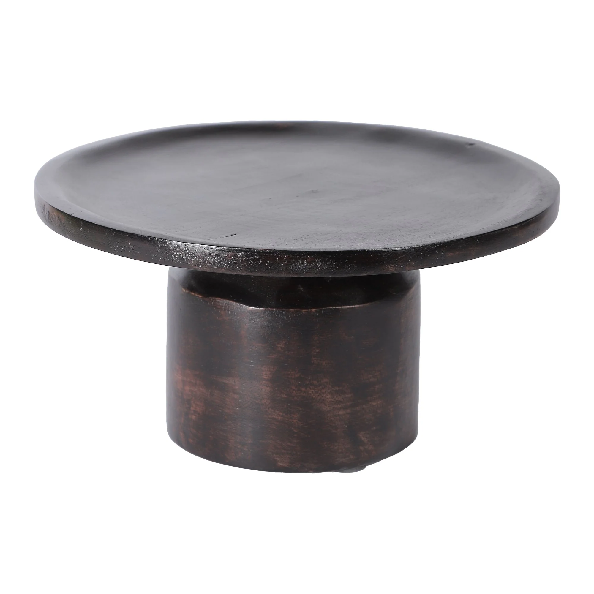 Plateau sur pied en bois de manguier 24 cm