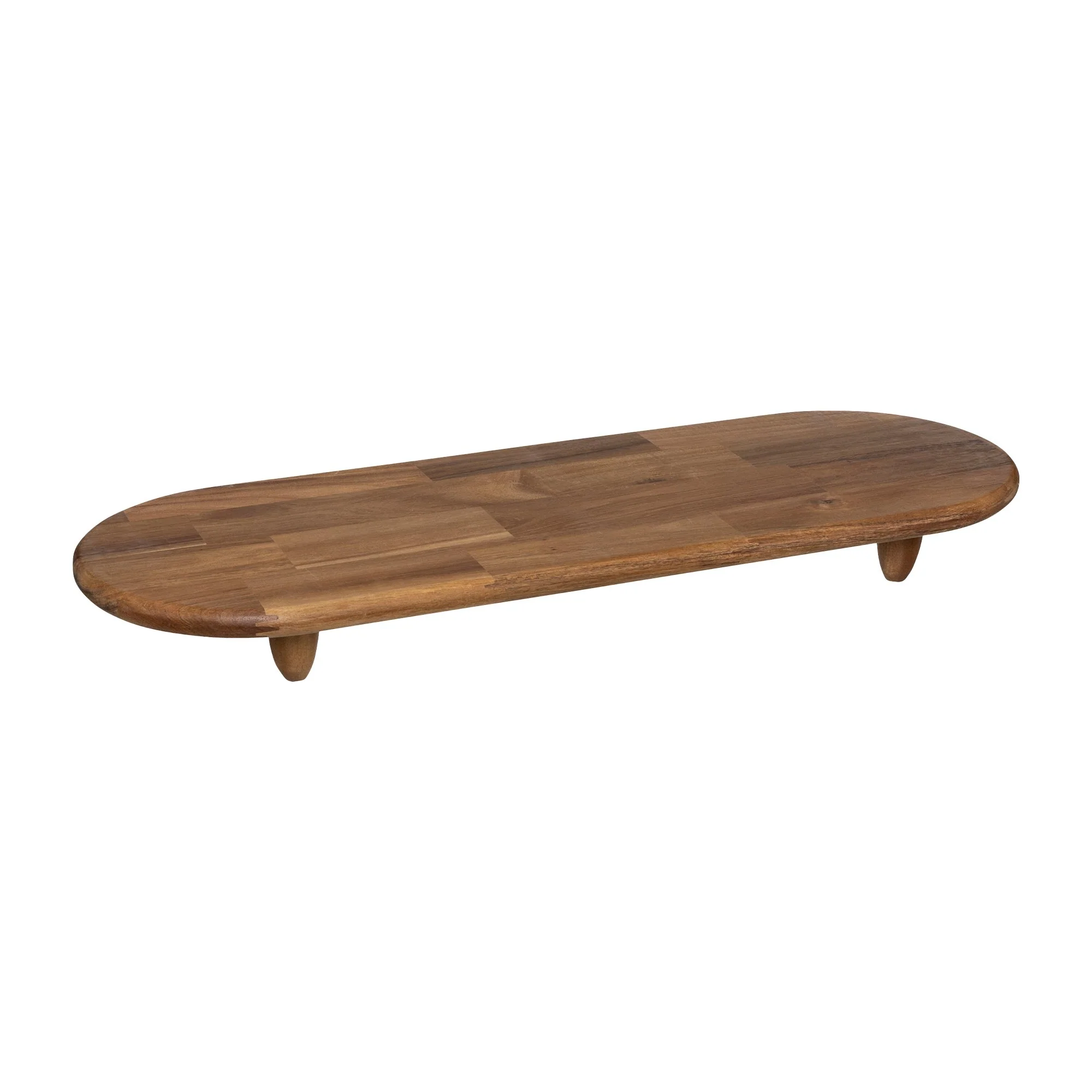 Plateau sur pieds en acacia