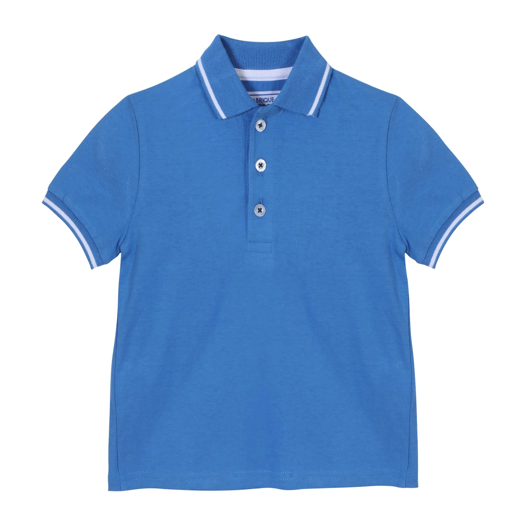Polo manches courtes 3/12 ans - Bleu