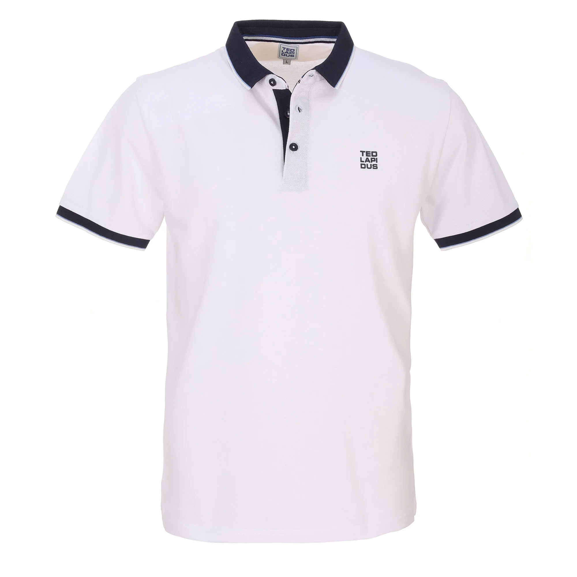 Polo manches courtes blanc