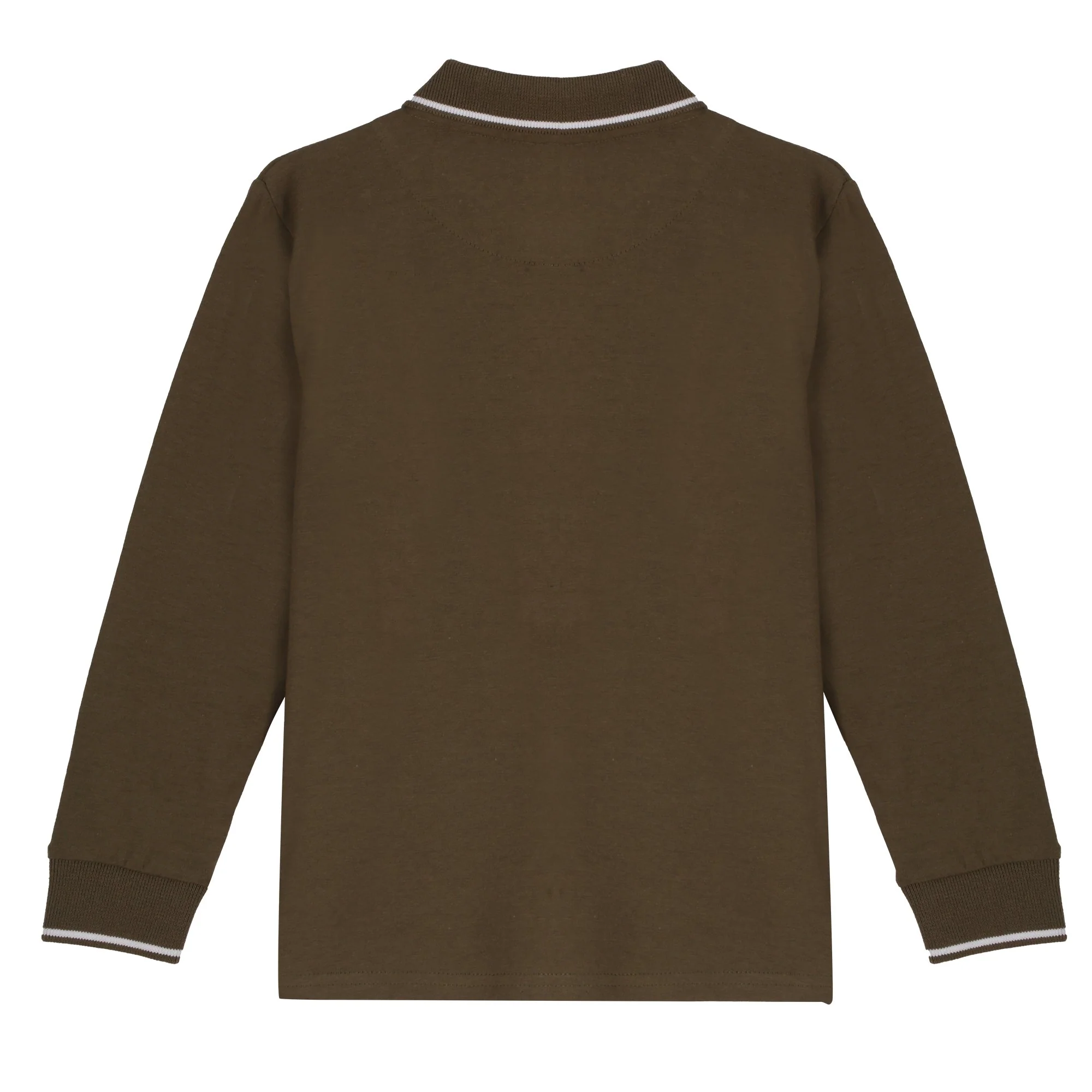 Polo manches longues 3/12 ans - Kaki - Image 2