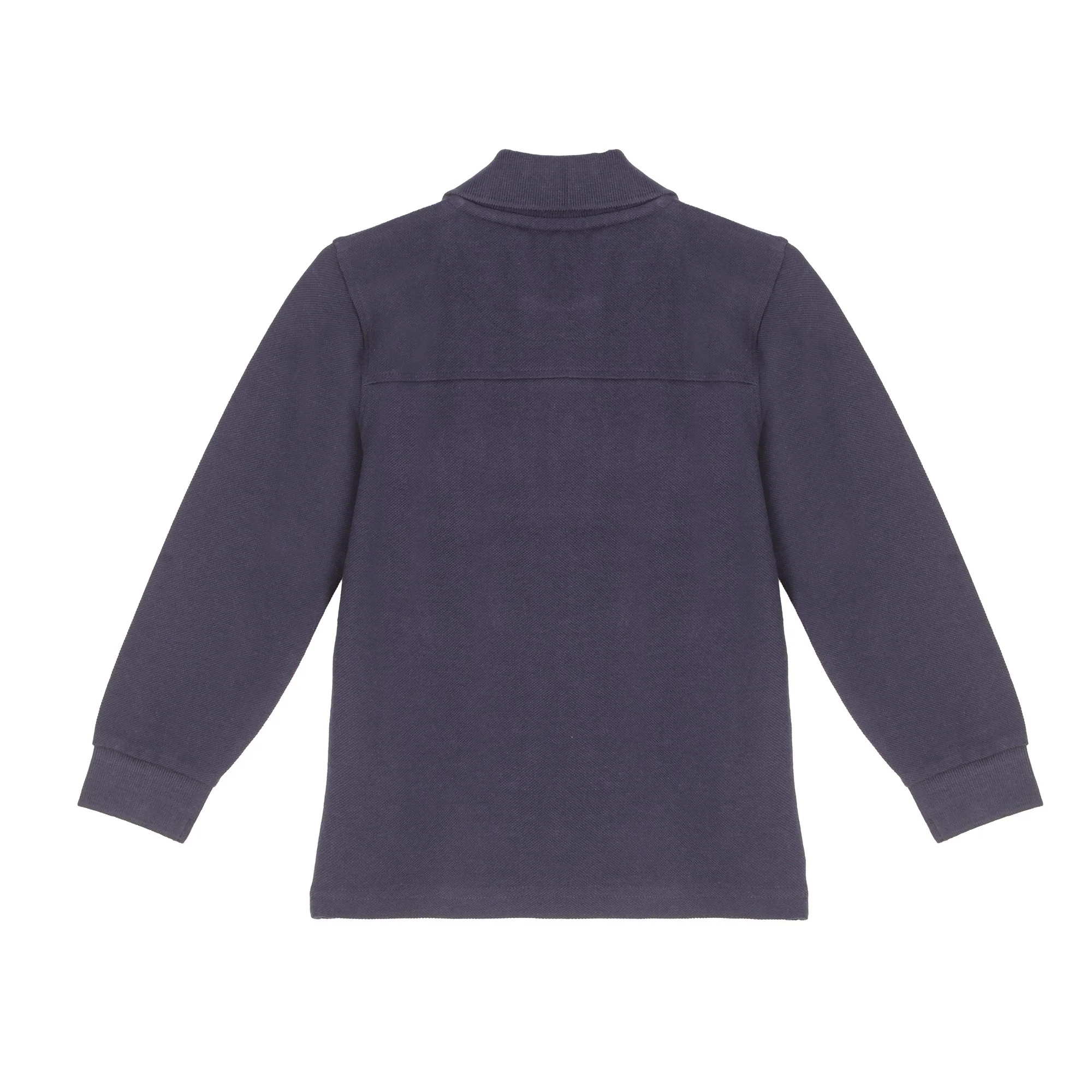 Polo manches longues avec broderie 3/12 ans - Bleu foncé - Image 2