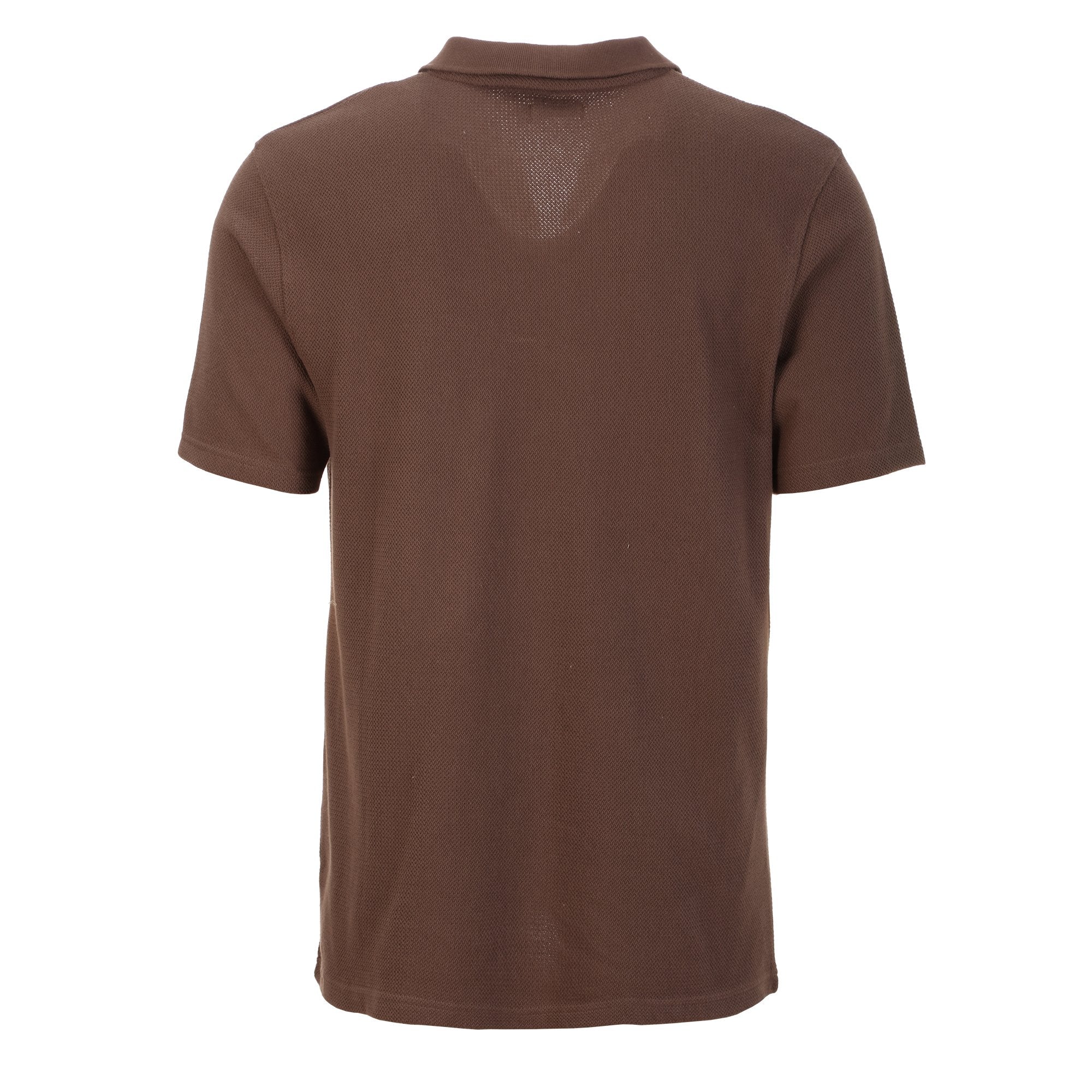 Polo texturé - Marron - Image 2
