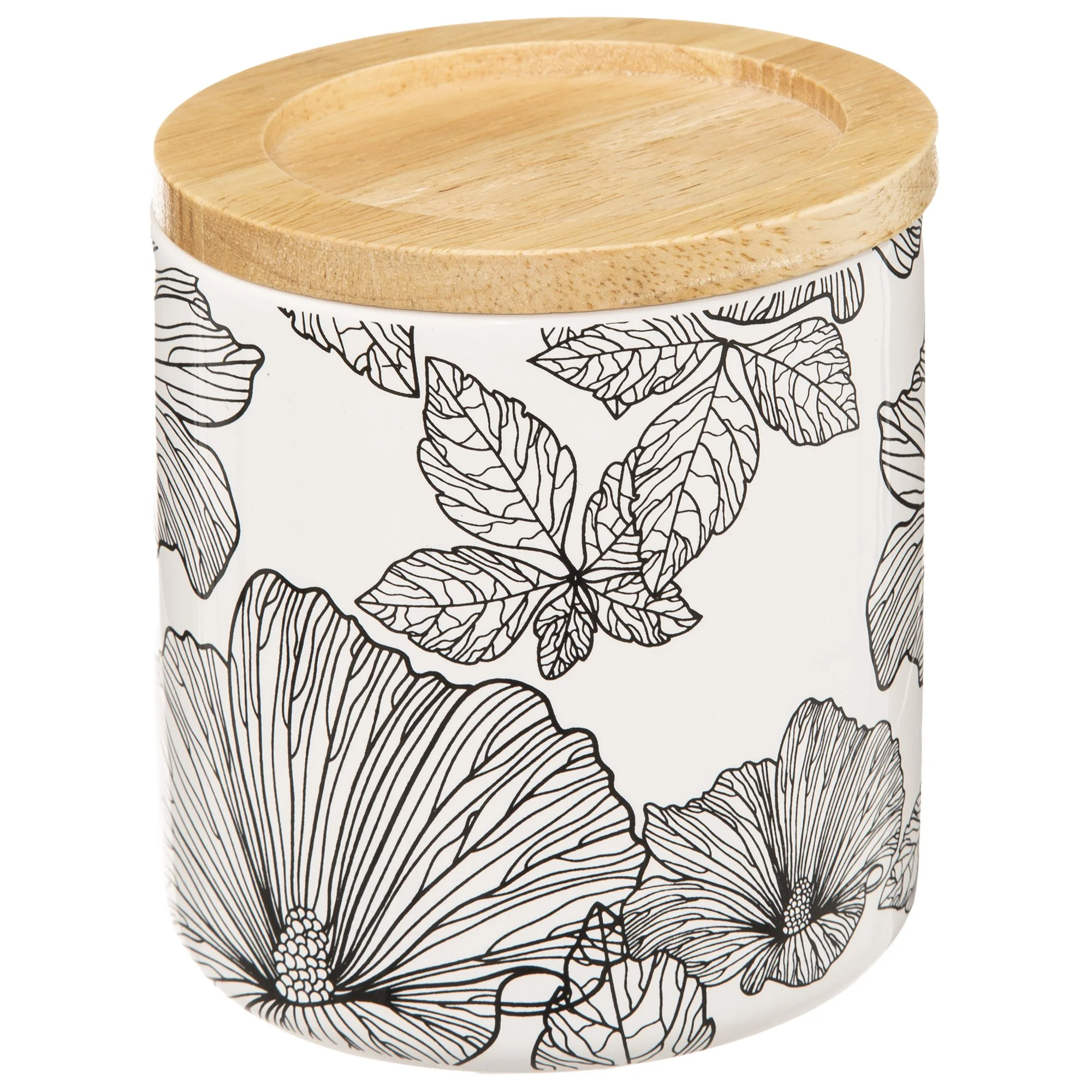 Pot à coton à fleurs