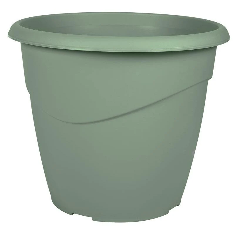 Pot de fleur rond en plastique