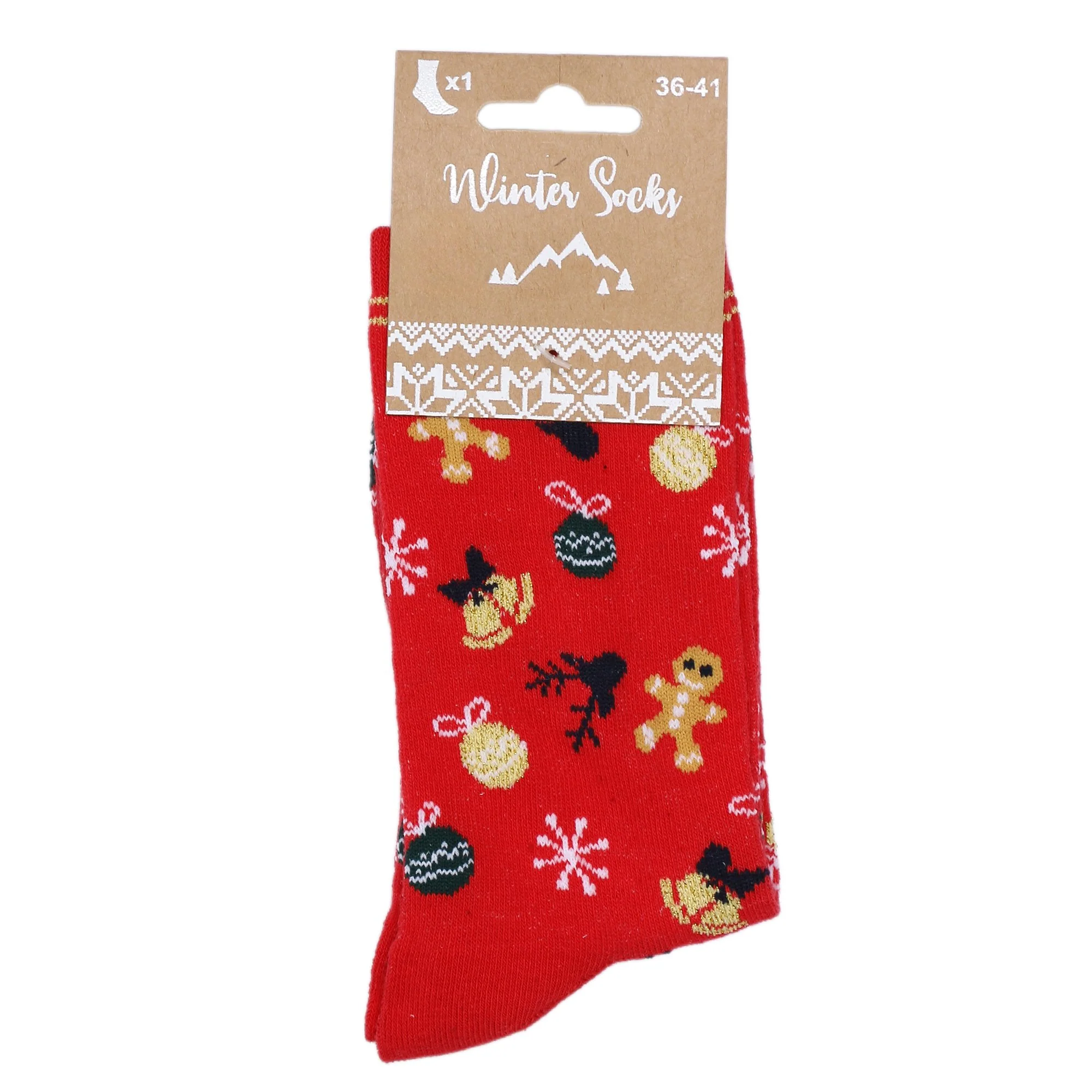 PR CHAUSSETTES FANTAISIE  NOEL 36/41 - Beige - Image 3