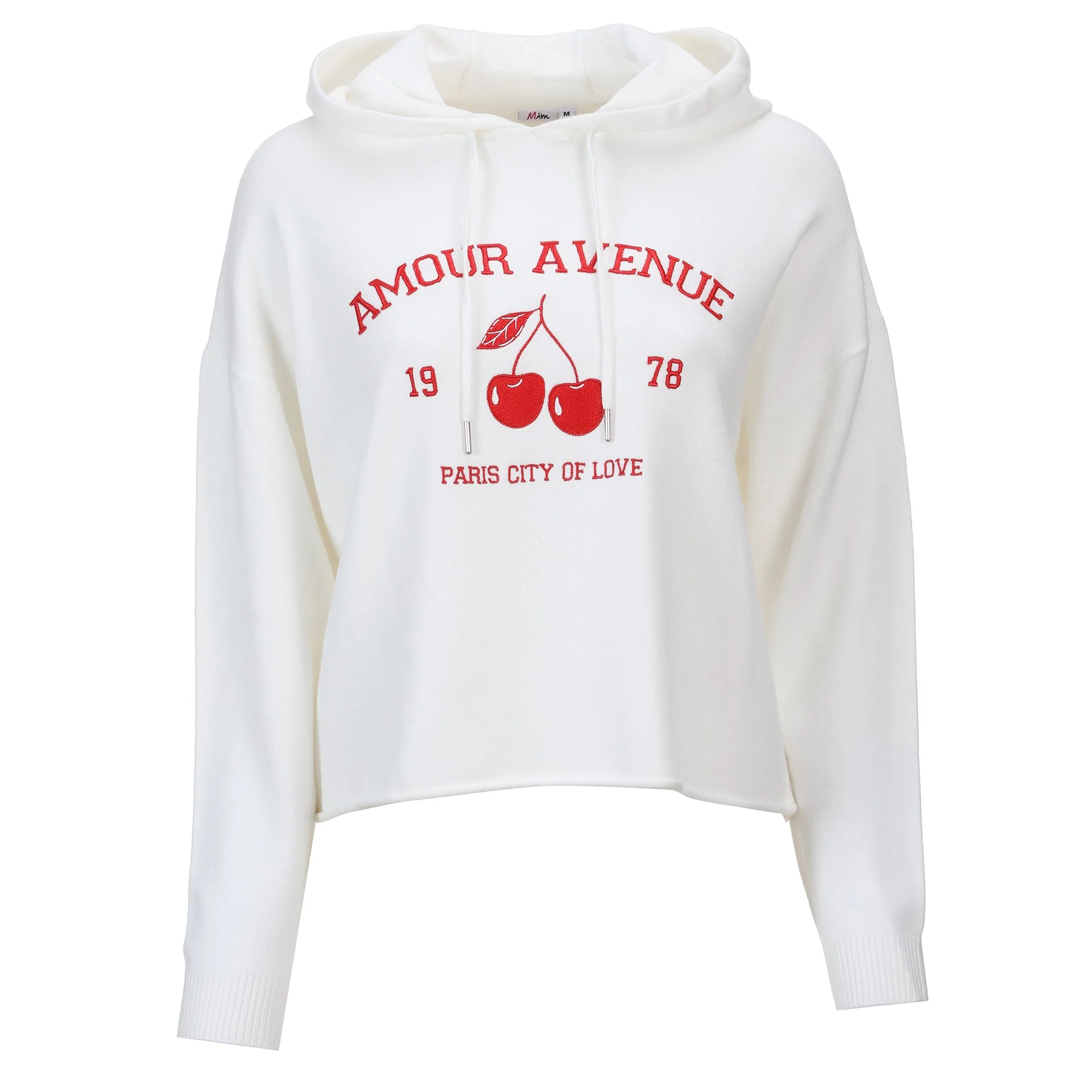 Pull à capuche  - Blanc
