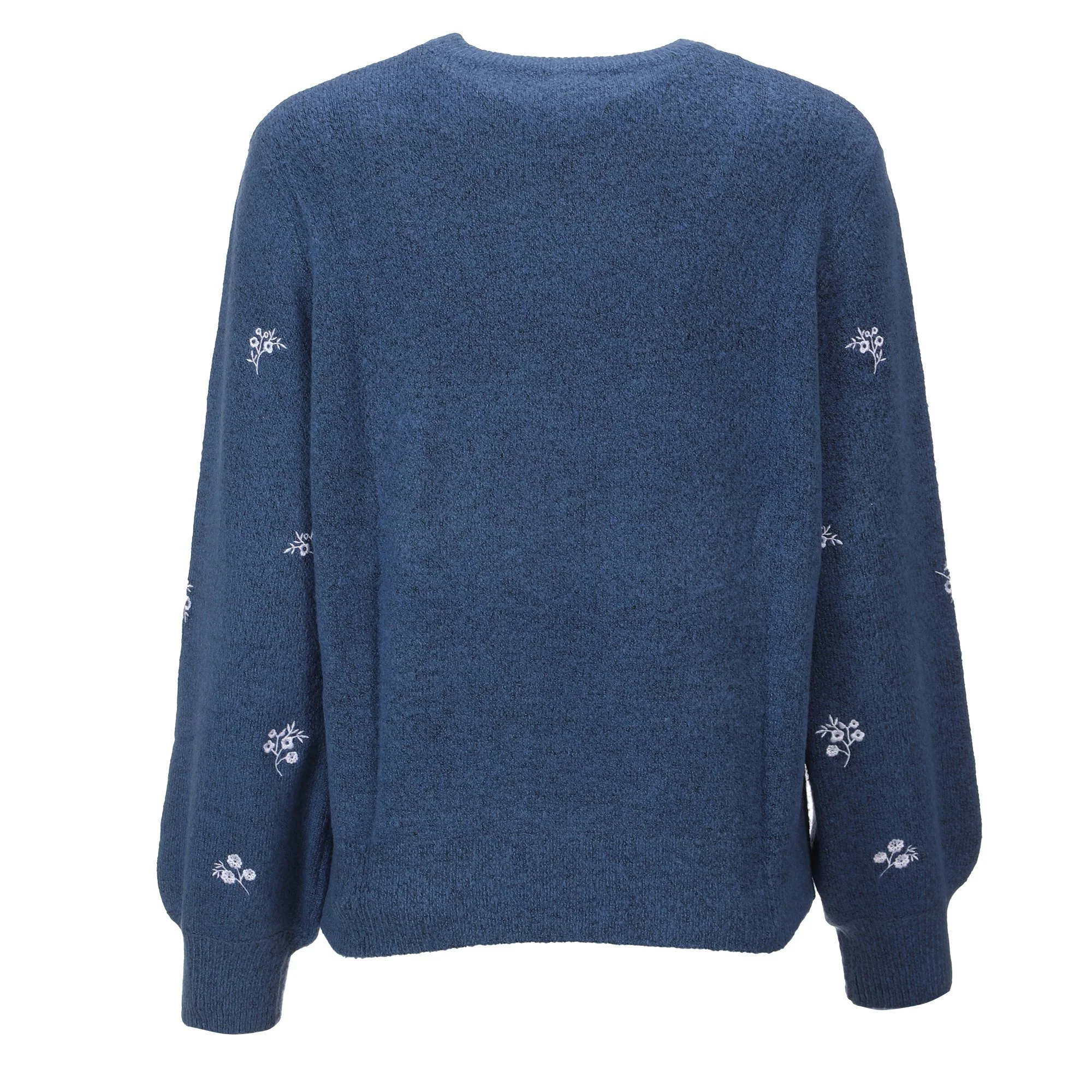 Pull broderie - Bleu - Image 2